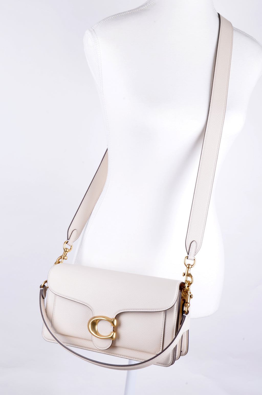 Bolsa Coach Tabby 26 Blanca con Herraje C