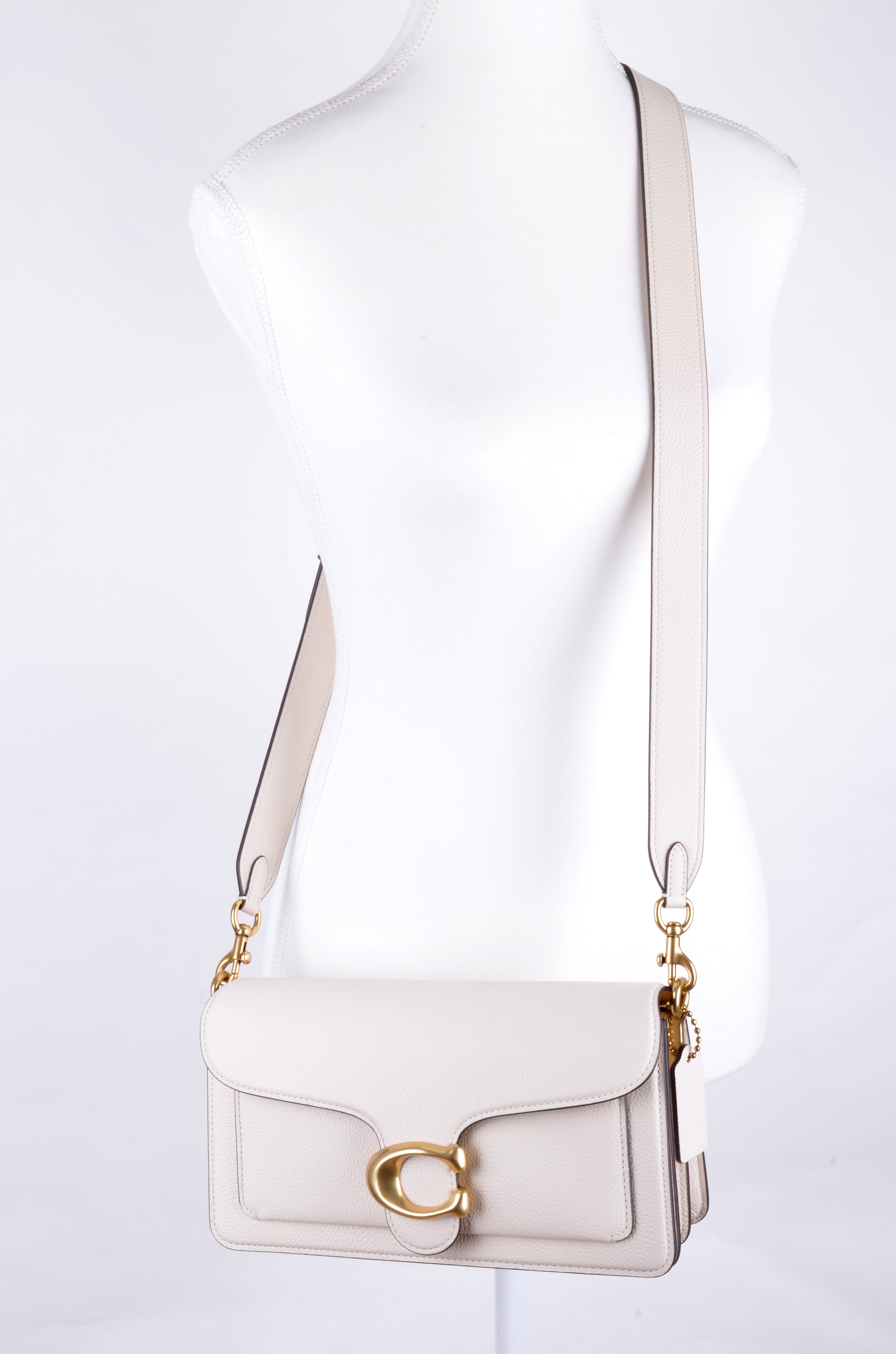 Bolsa Coach Tabby 26 Blanca con Herraje C