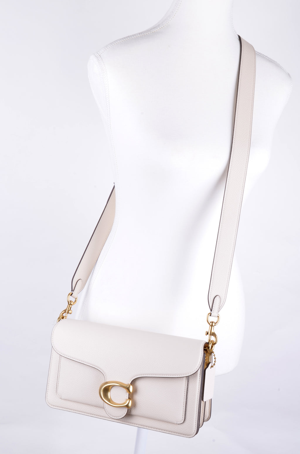 Bolsa Coach Tabby 26 Blanca con Herraje C