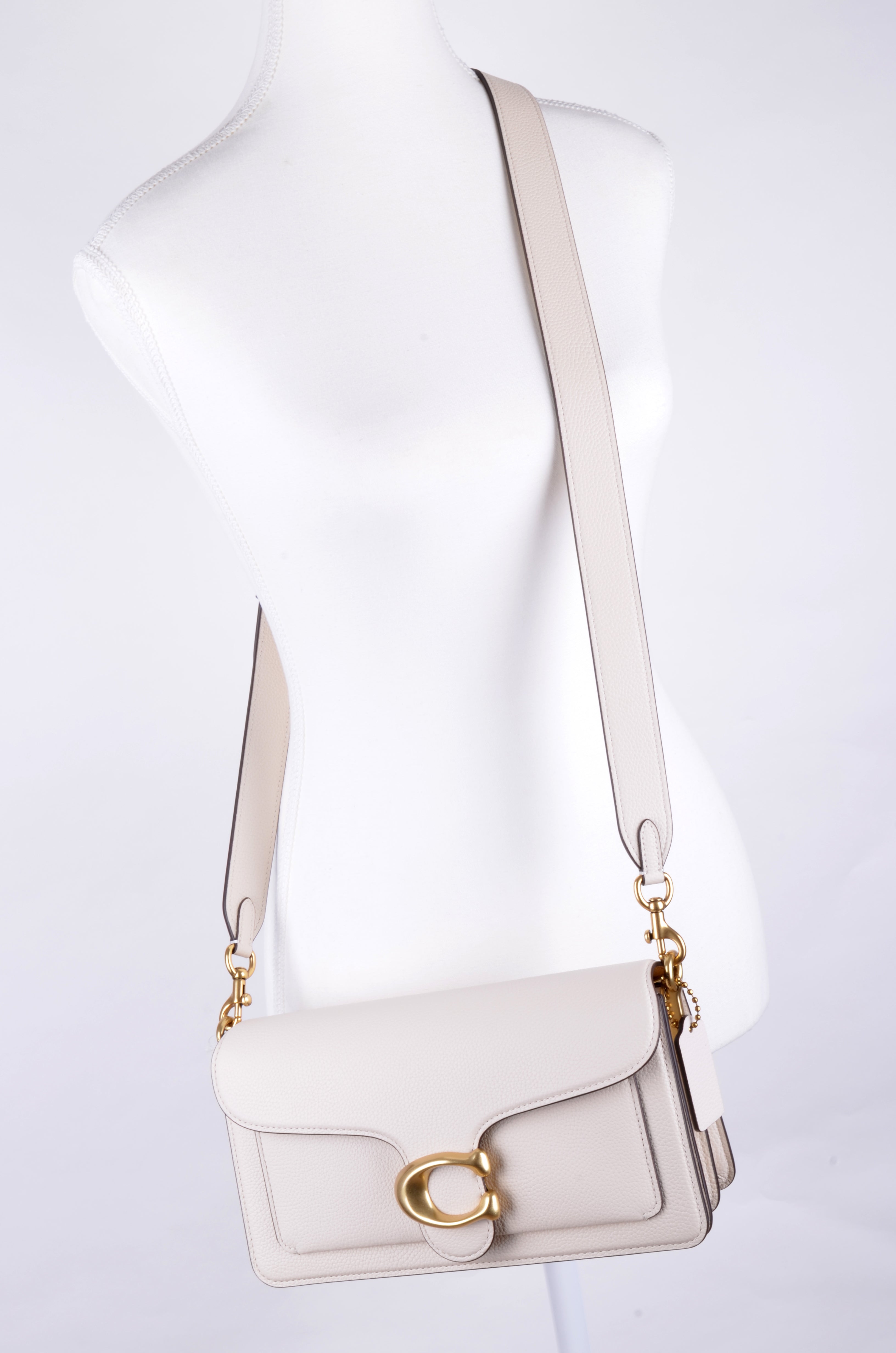 Bolsa Coach Tabby 26 Blanca con Herraje C