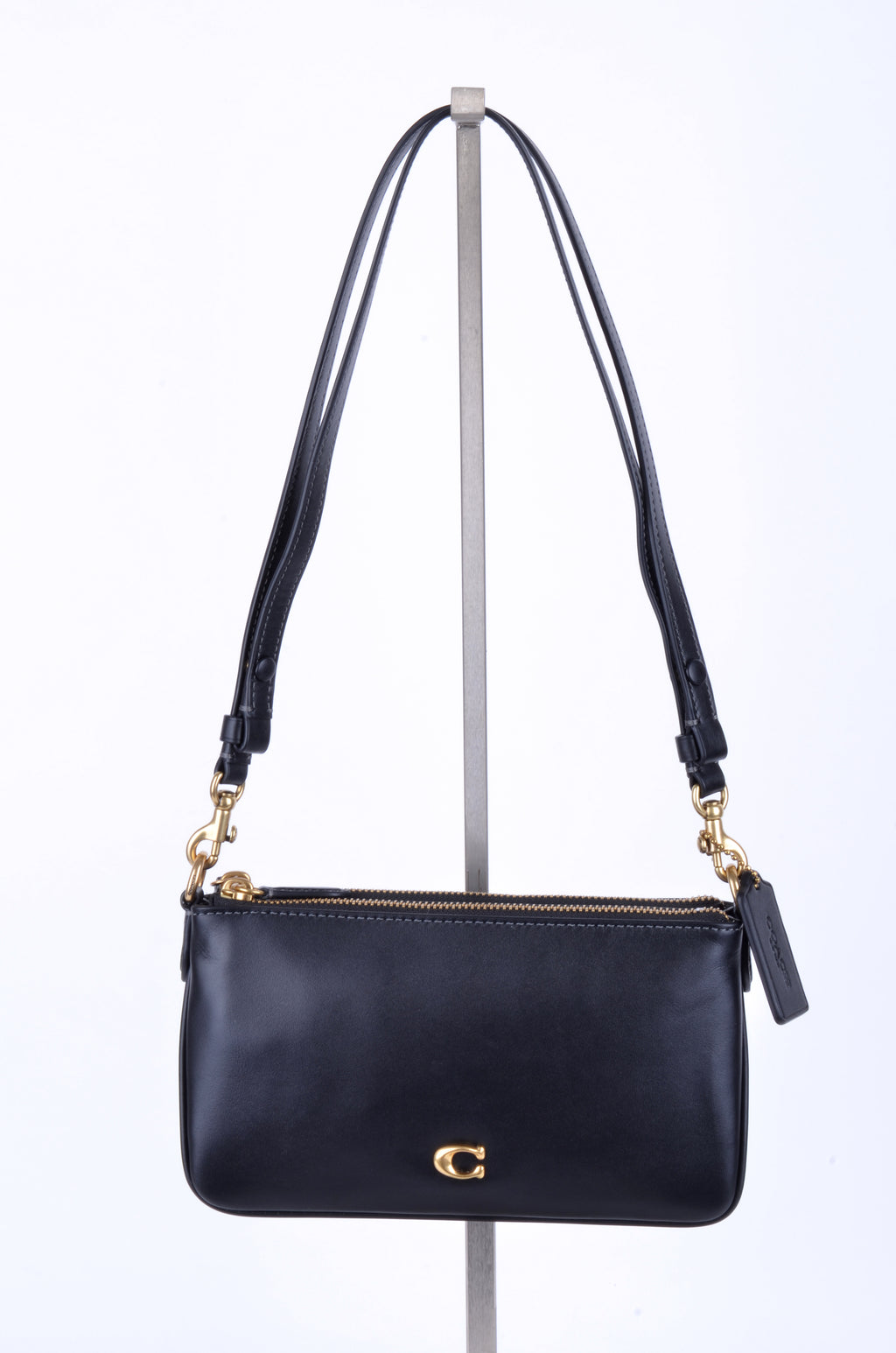 Bolsa Coach Kira Crossbody Negra de Piel