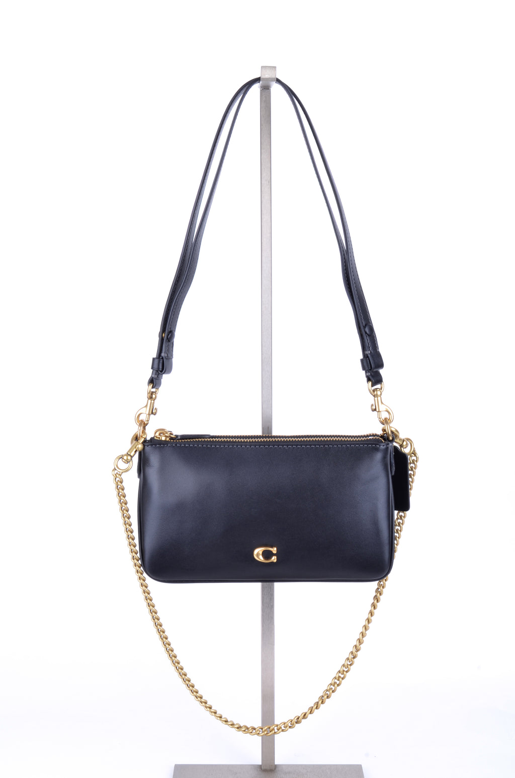 Bolsa Coach Kira Crossbody Negra de Piel