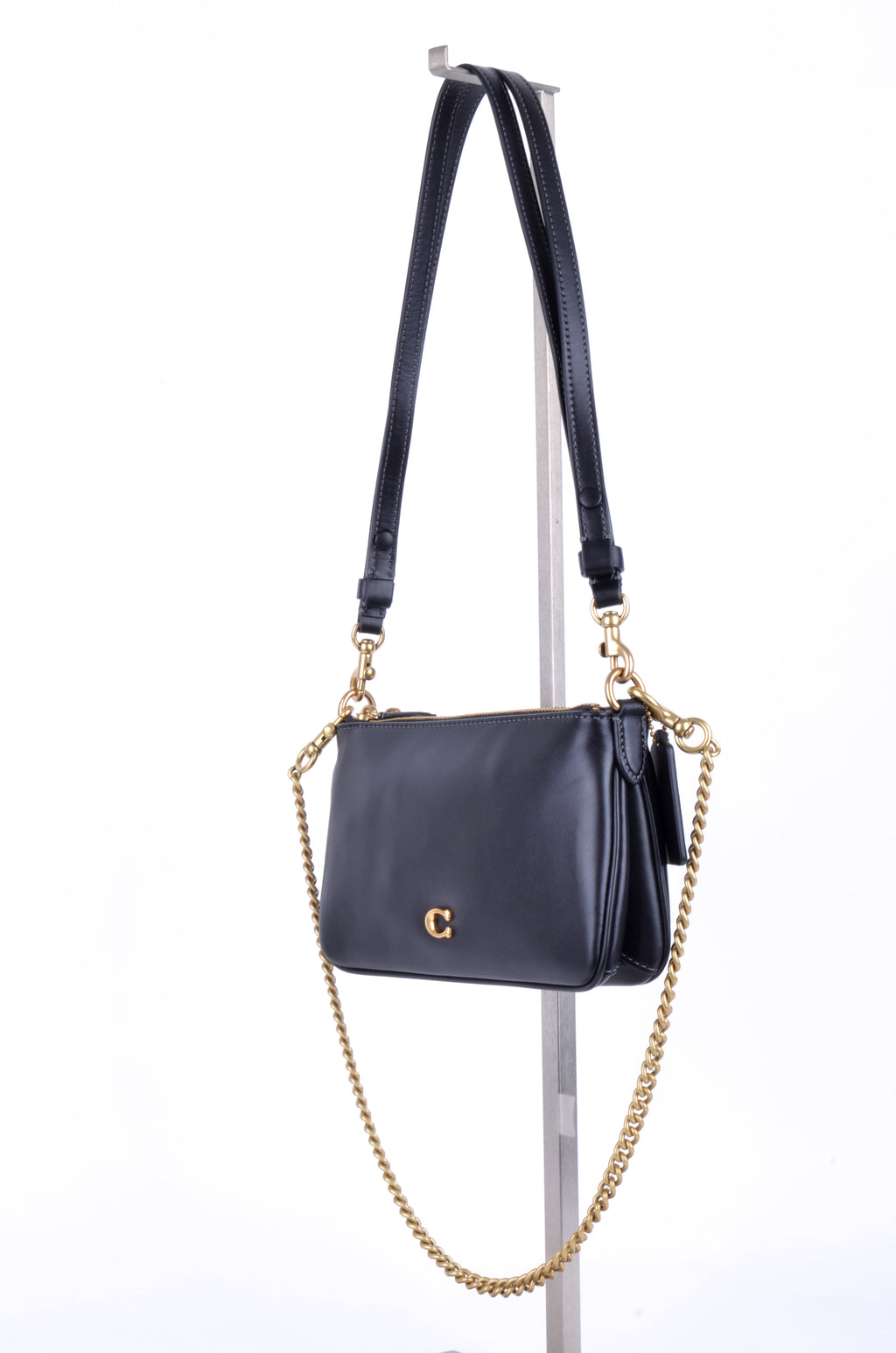 Bolsa Coach Kira Crossbody Negra de Piel