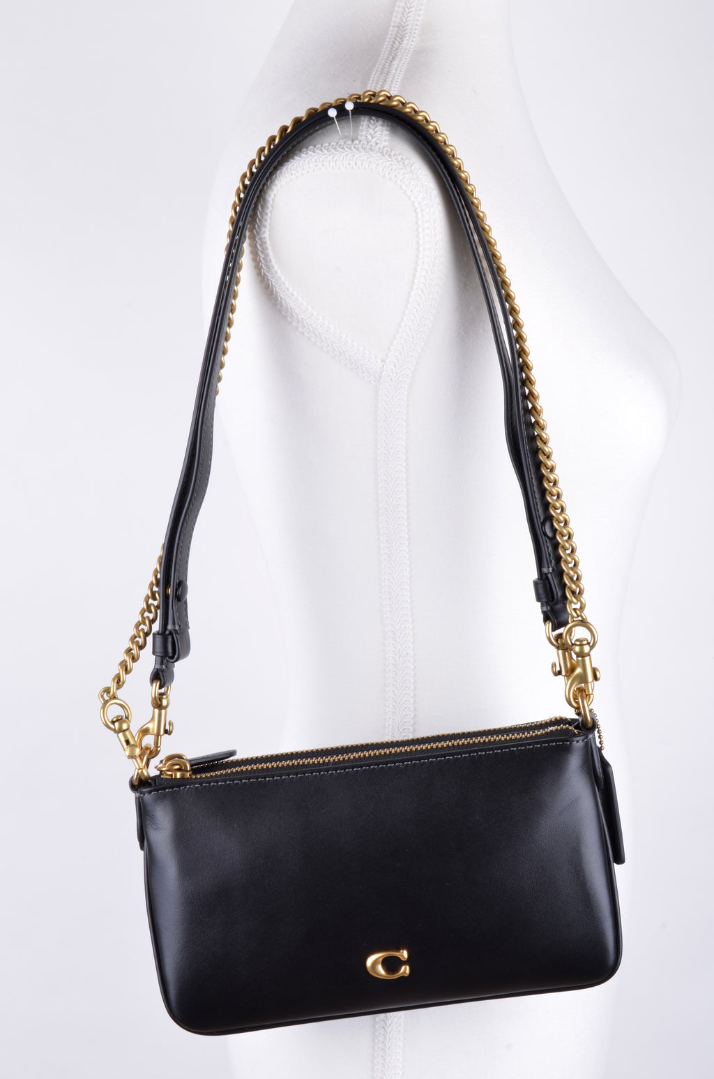 Bolsa Coach Kira Crossbody Negra de Piel