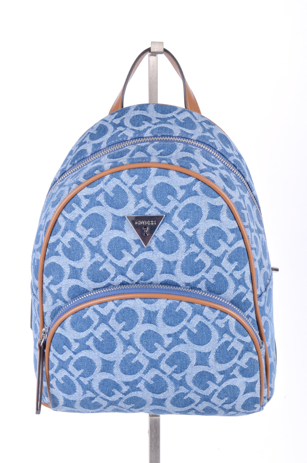 Mochila Guess Azul Denim Monograma