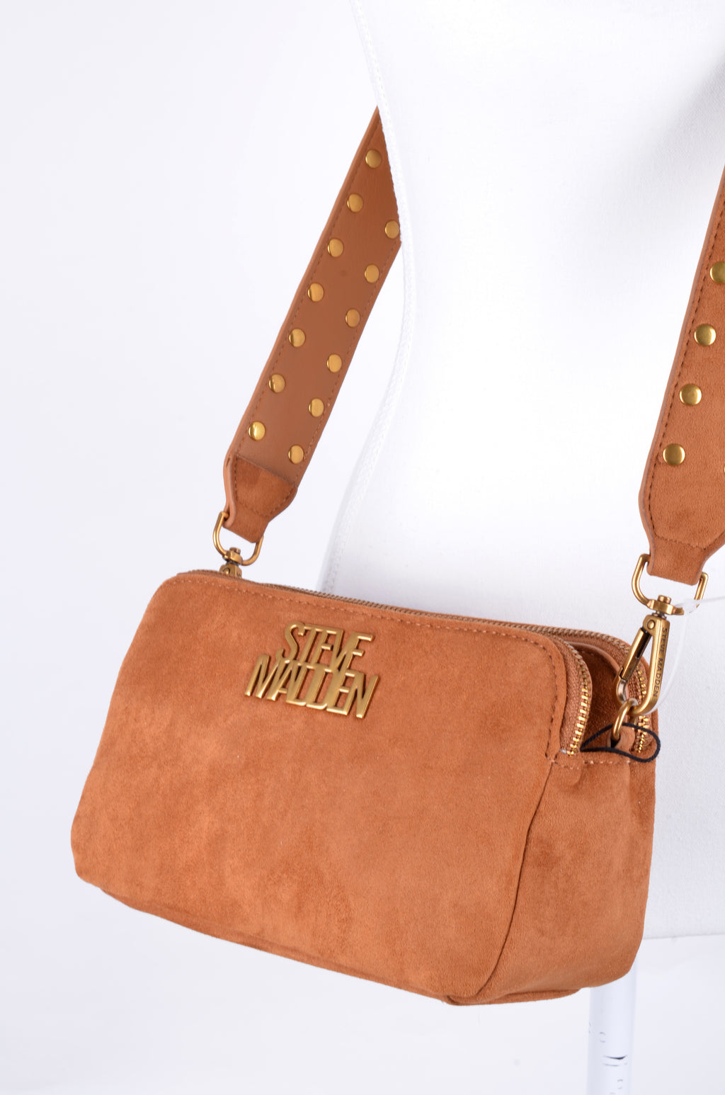 Crossbody Steve Madden Camel Tipo Gamuza