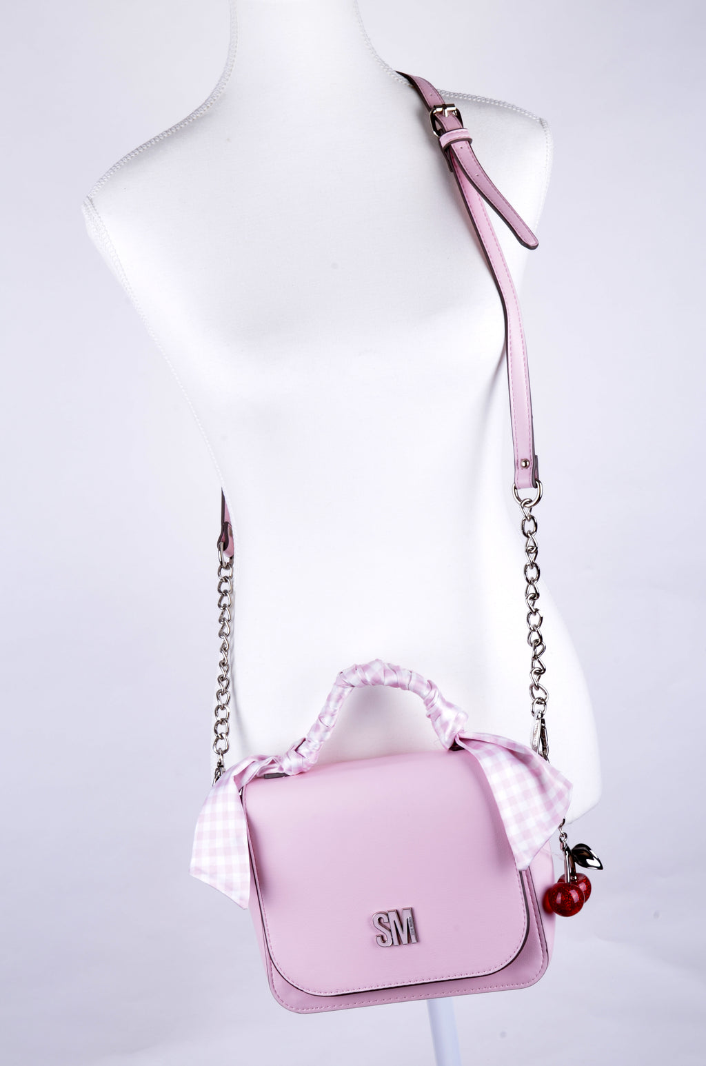 Crossbody Steve Madden Rosa con Asa Vichy