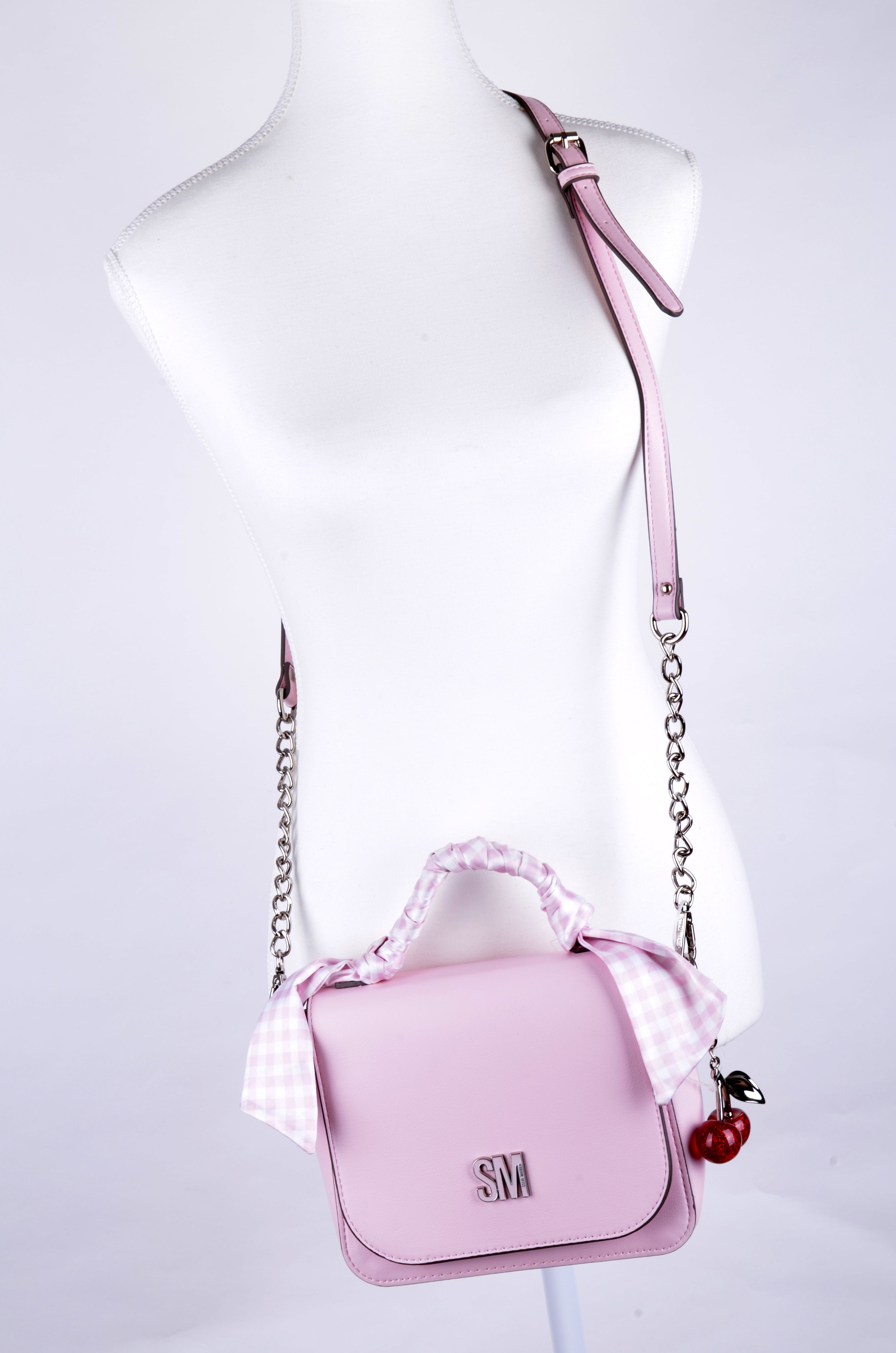 Crossbody Steve Madden Rosa con Asa Vichy