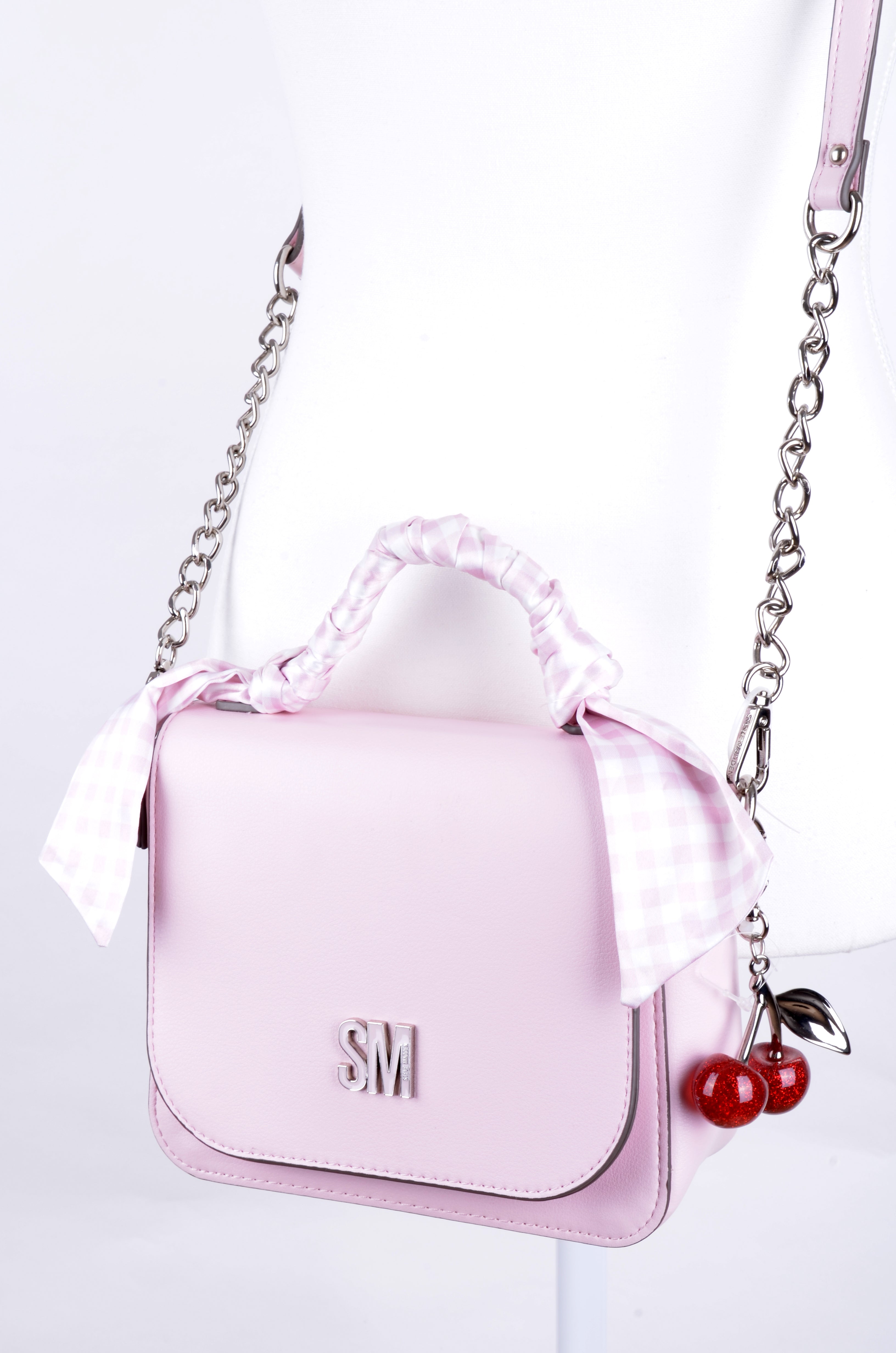 Crossbody Steve Madden Rosa con Asa Vichy