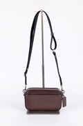 Crossbody Coach Café de Doble Compartimento