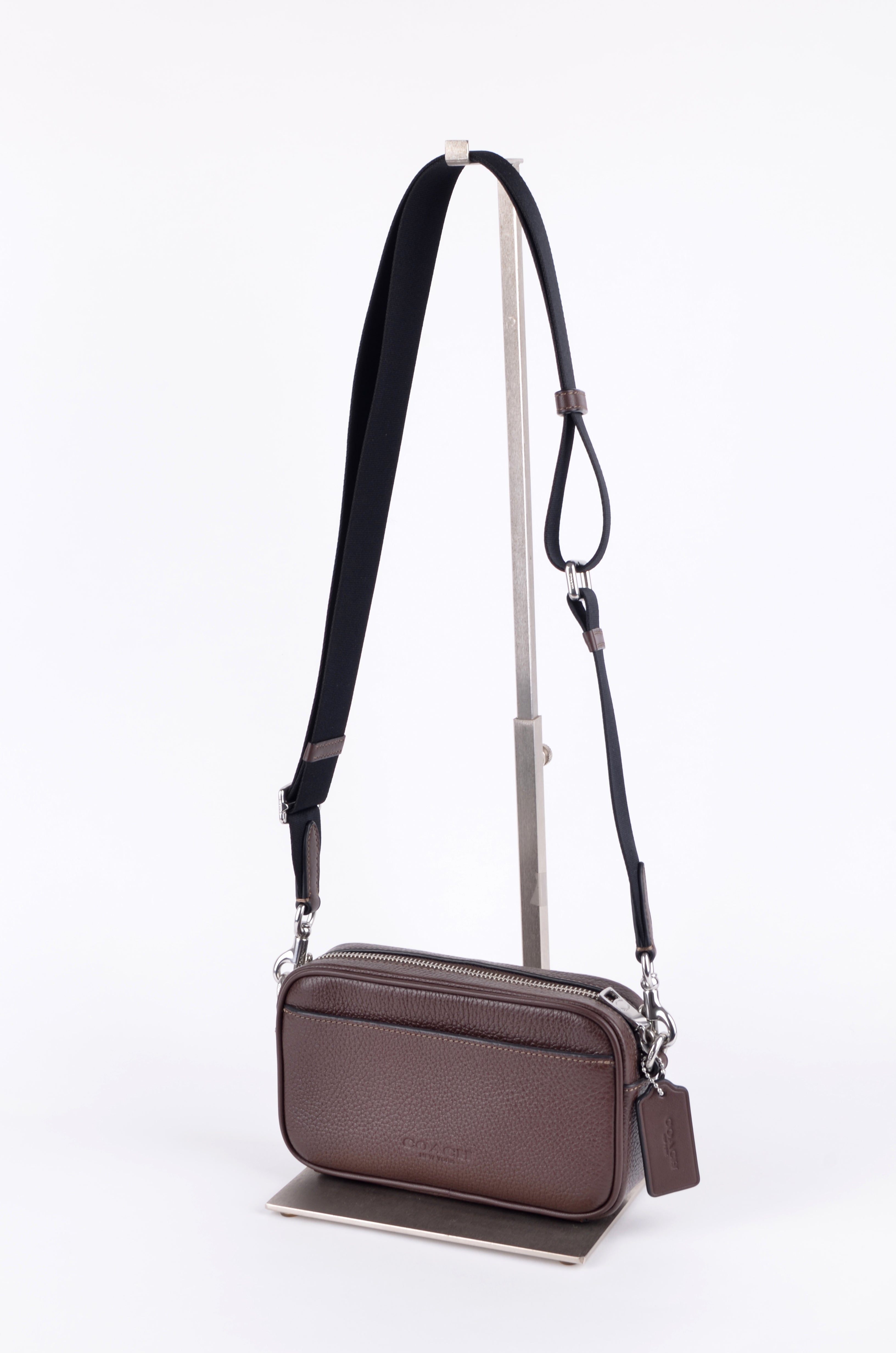 Crossbody Coach Café de Doble Compartimento