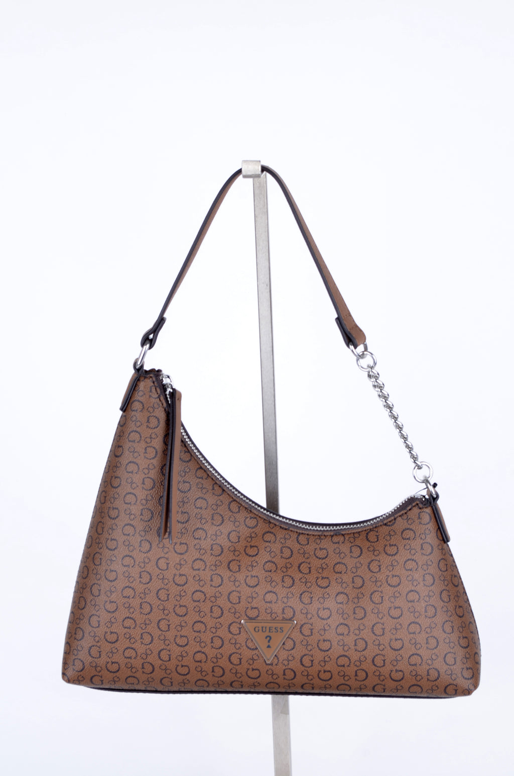 Bolsa Guess de Hombro Café Monograma