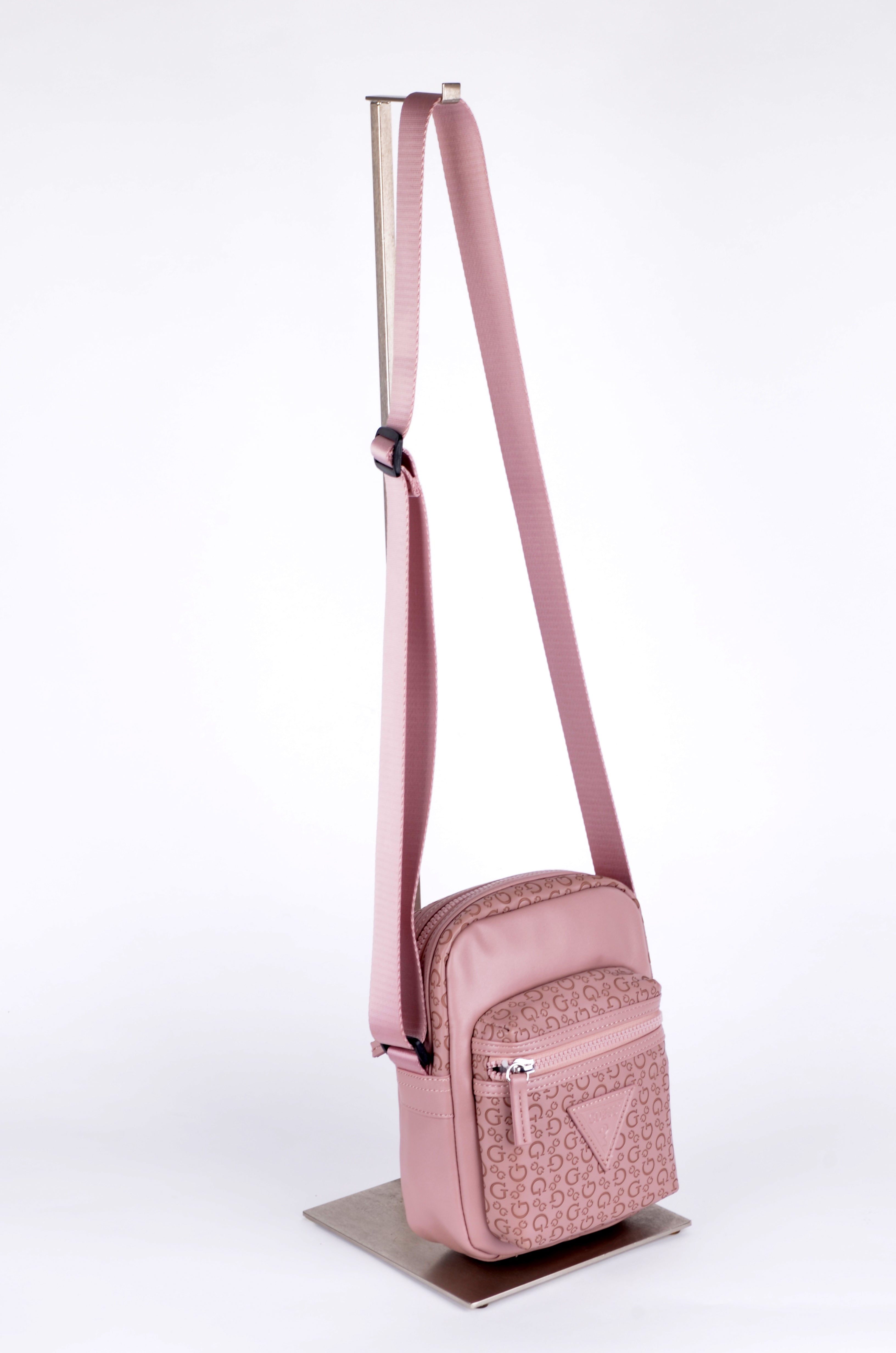 Crossbody Guess Rosa Compacta con Bolsillo Frontal