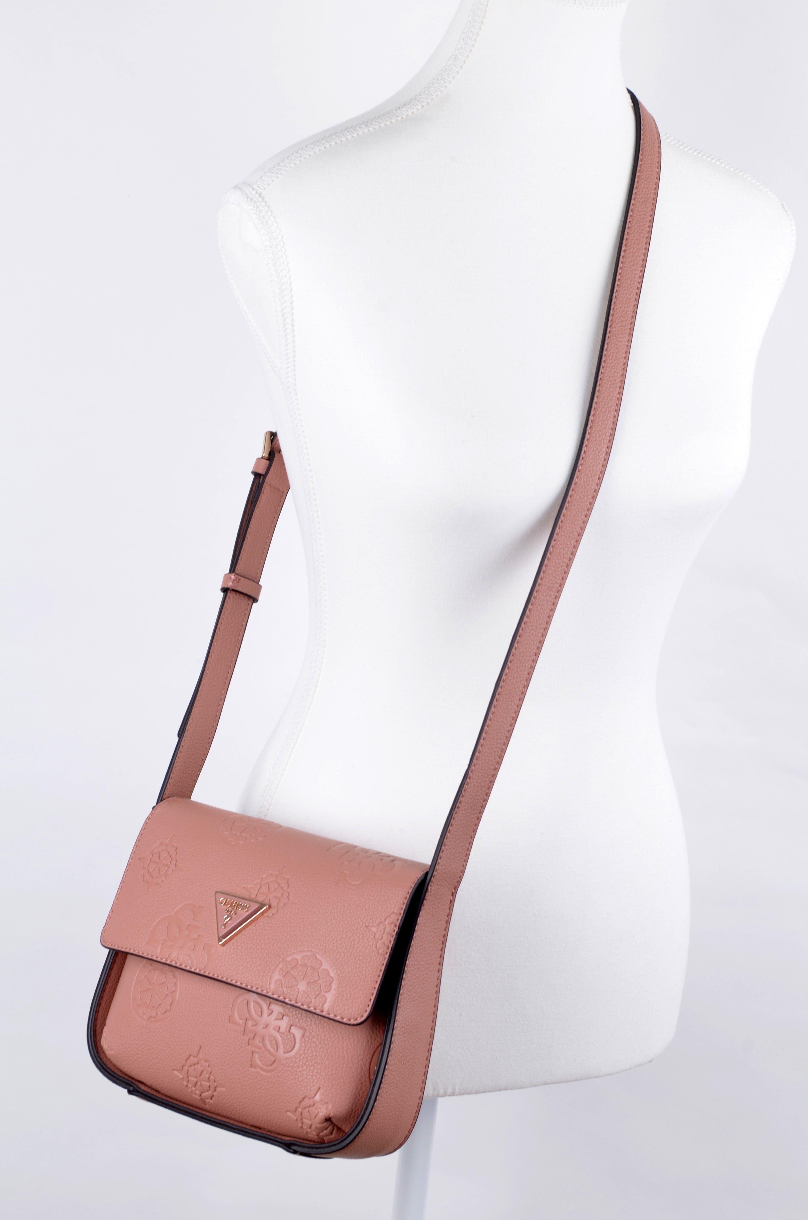 Crossbody Guess Rosa con Solapa