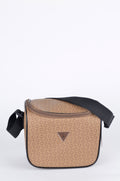 Lonchera Guess Café Monograma con Correa Ancha