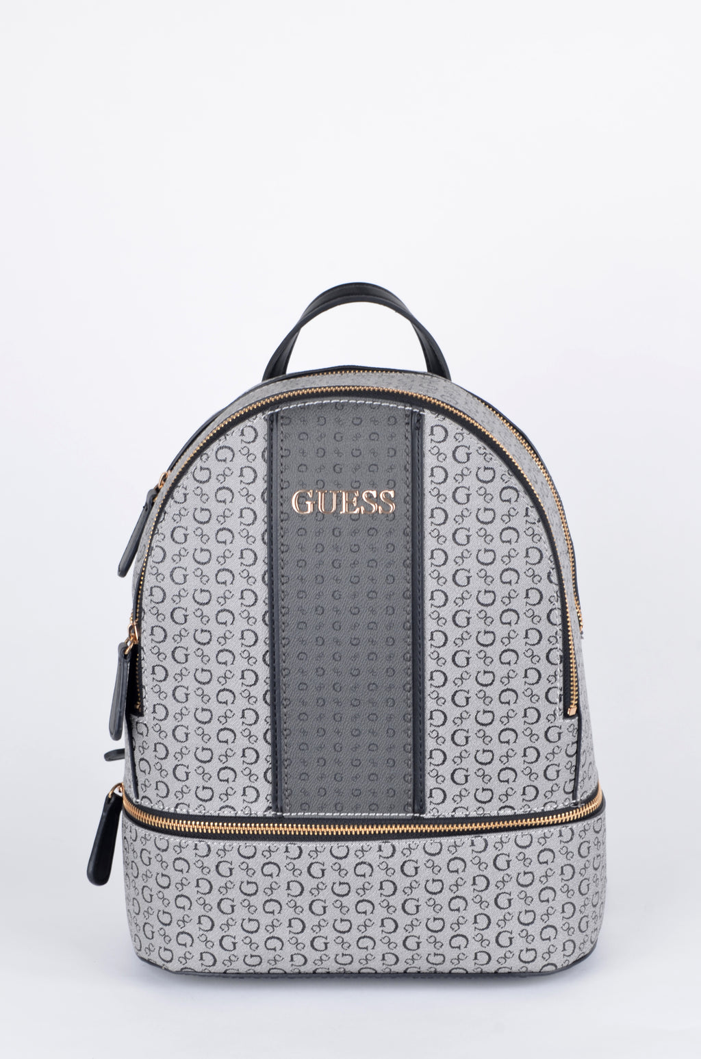 Mochila Guess Gris Monograma con Panel Central