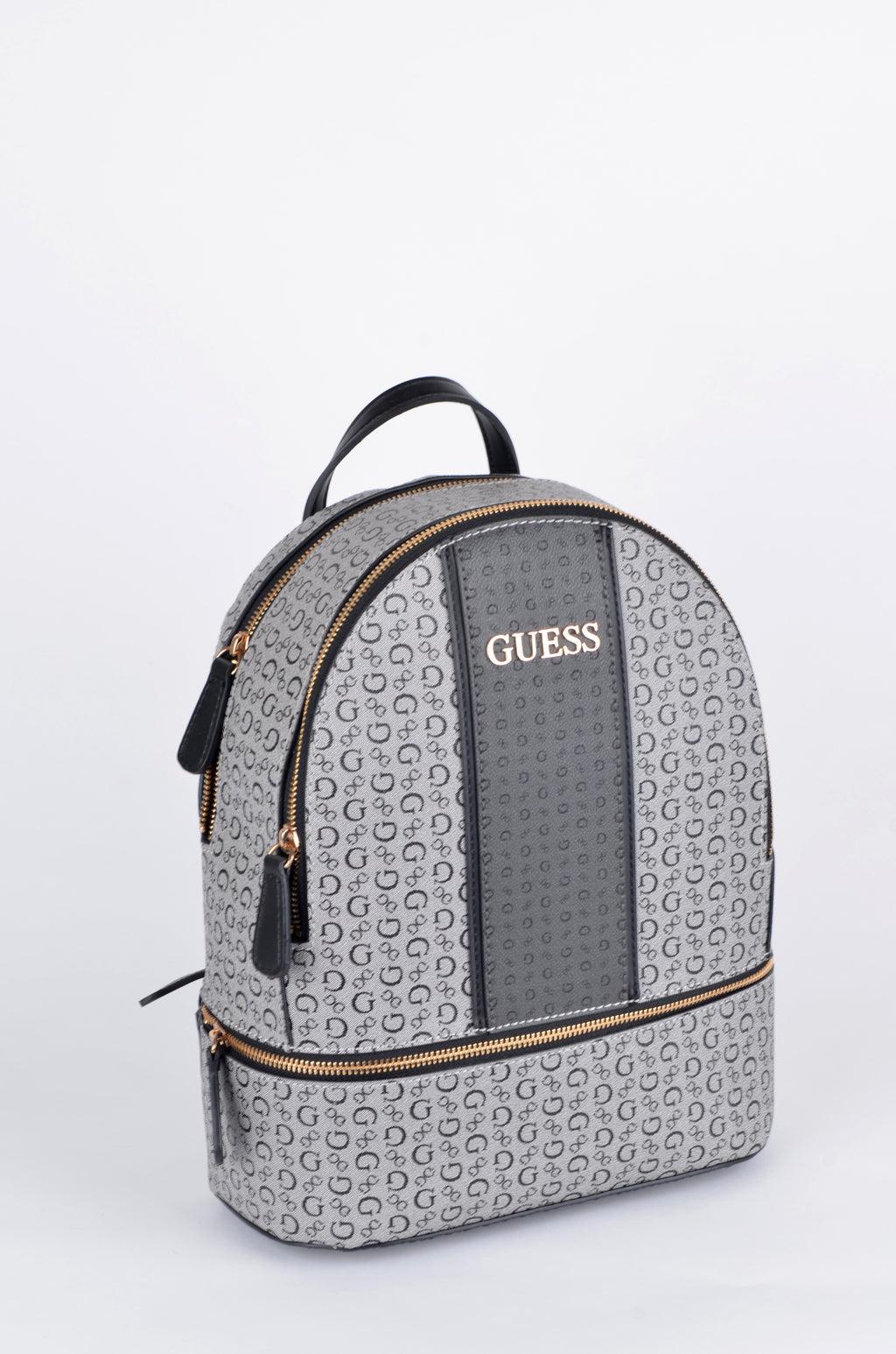 Mochila Guess Gris Monograma con Panel Central