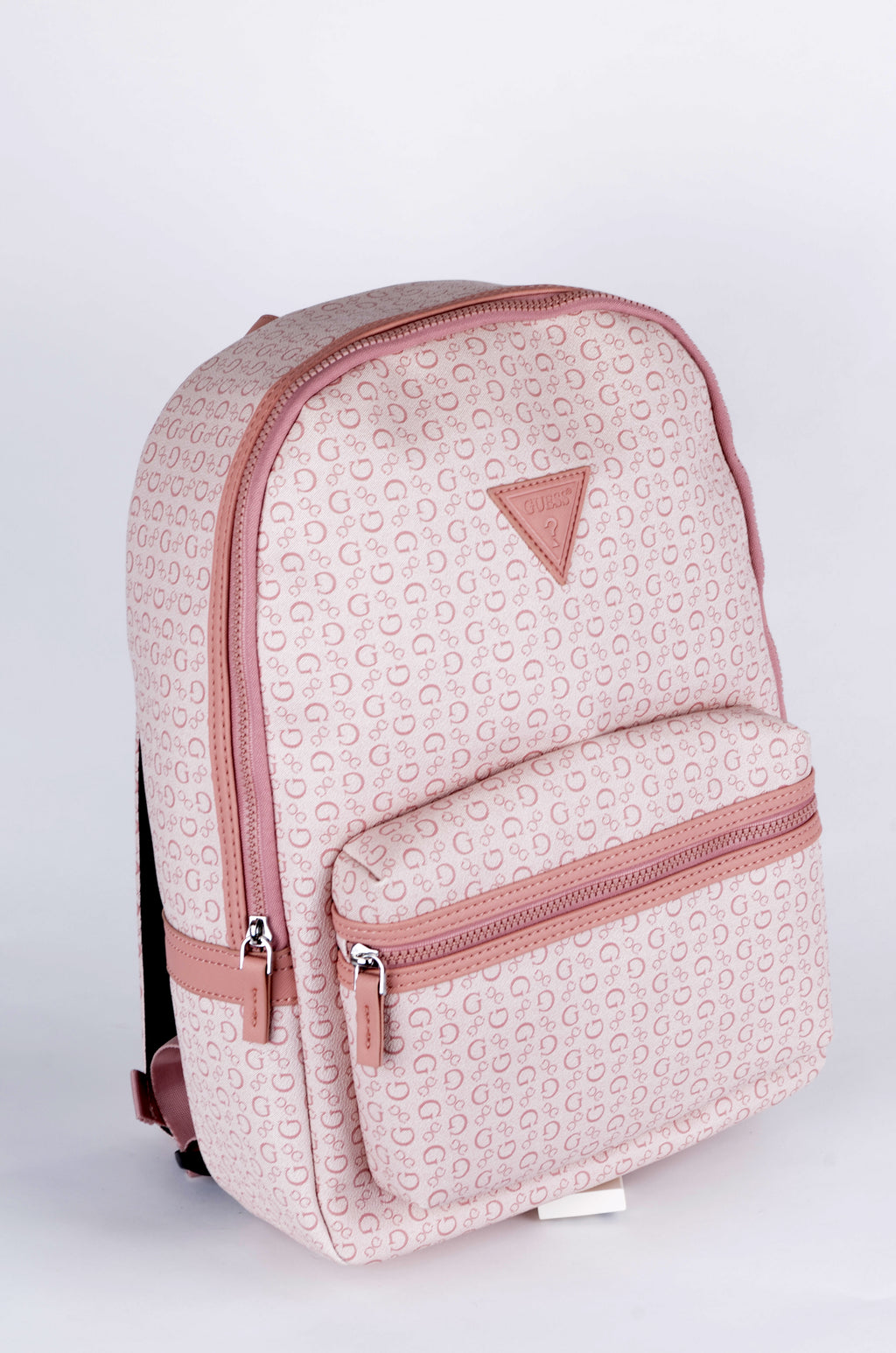 Mochila Guess Rosa Monograma con Bolsillo Frontal