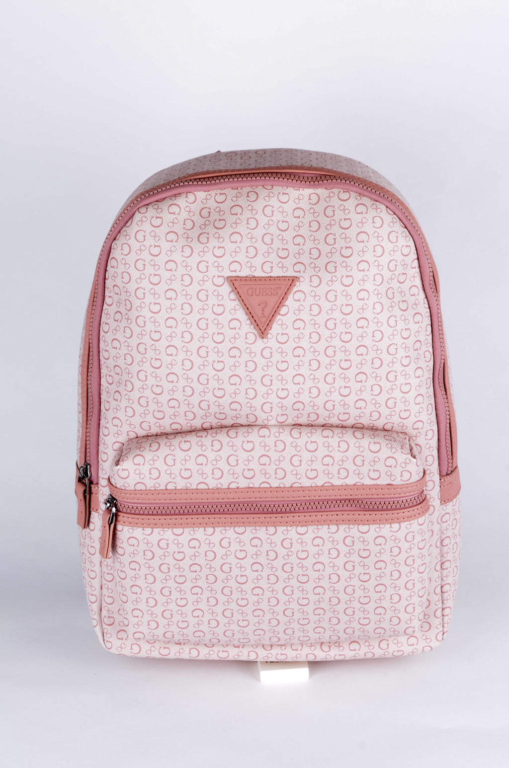 Mochila Guess Rosa Monograma con Bolsillo Frontal