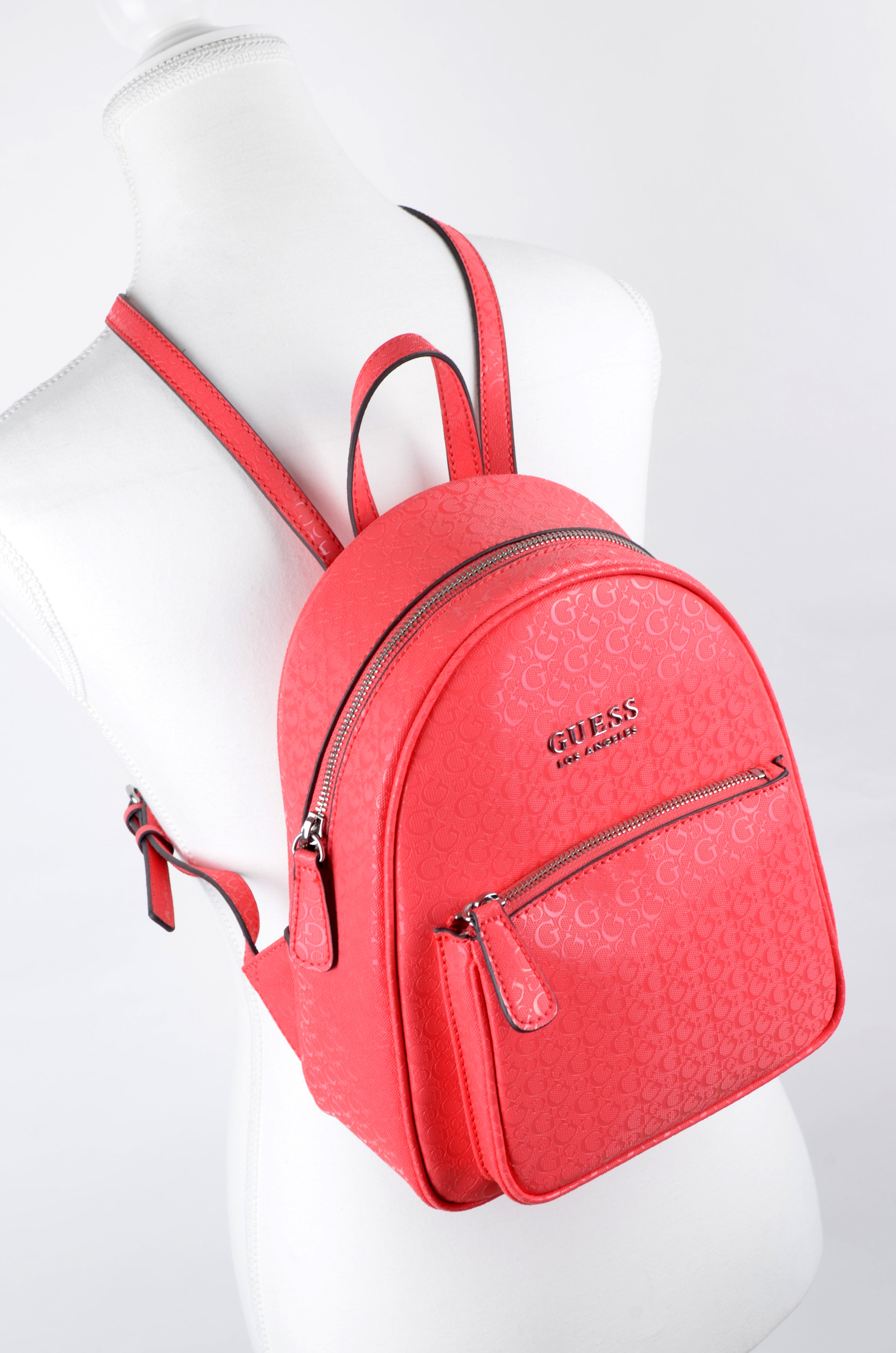 Mochila Guess Roja Monograma
