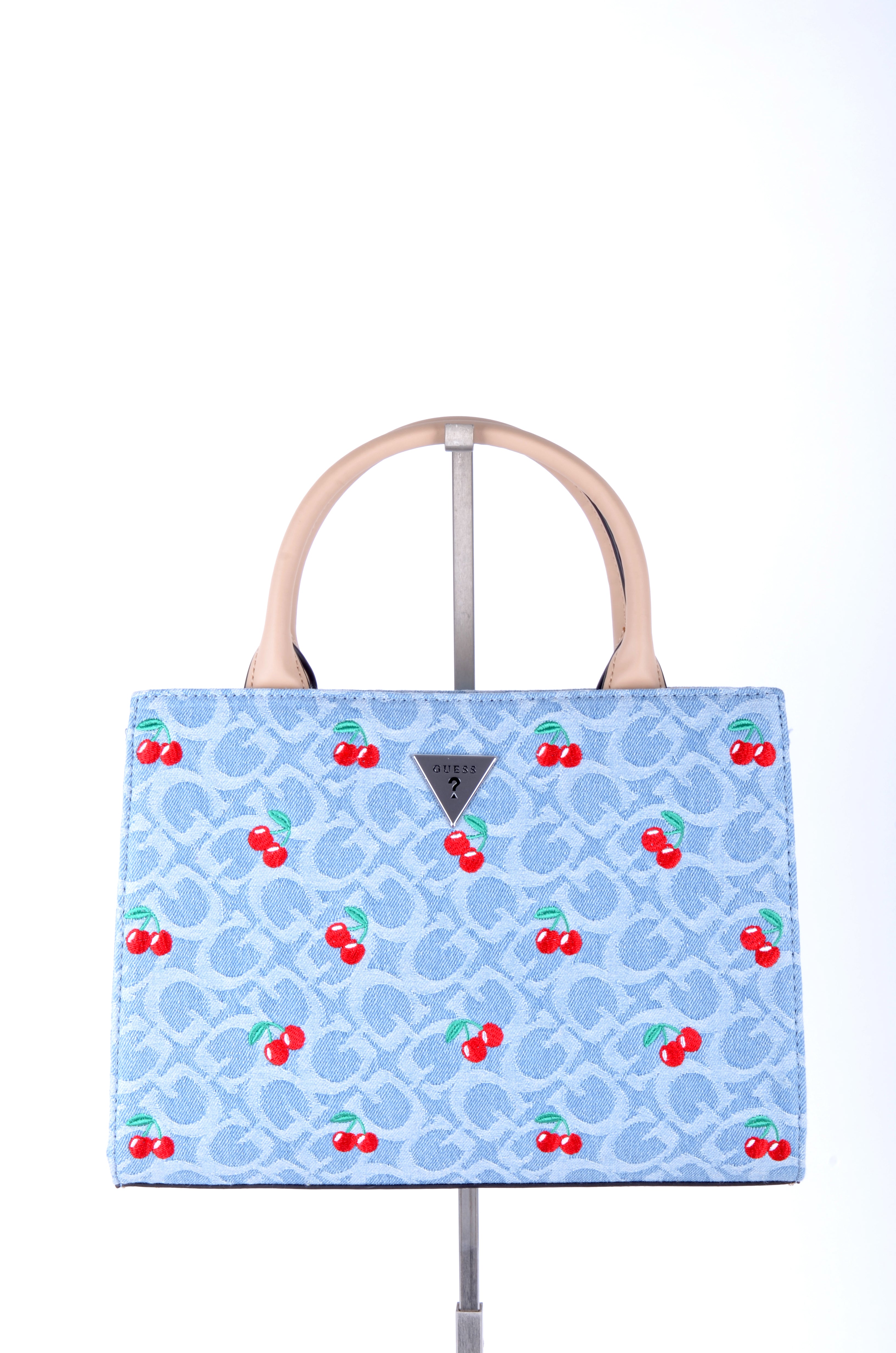 Tote Guess Azul Denim con Cerezas