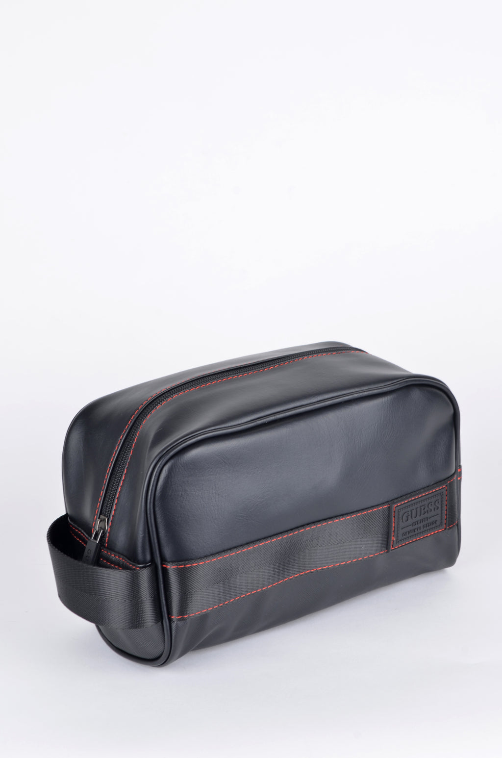 Neceser Guess Negro con Costuras Rojas