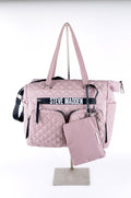 Bolsa Steve Madden Tote Rosa Acolchada con Pouch