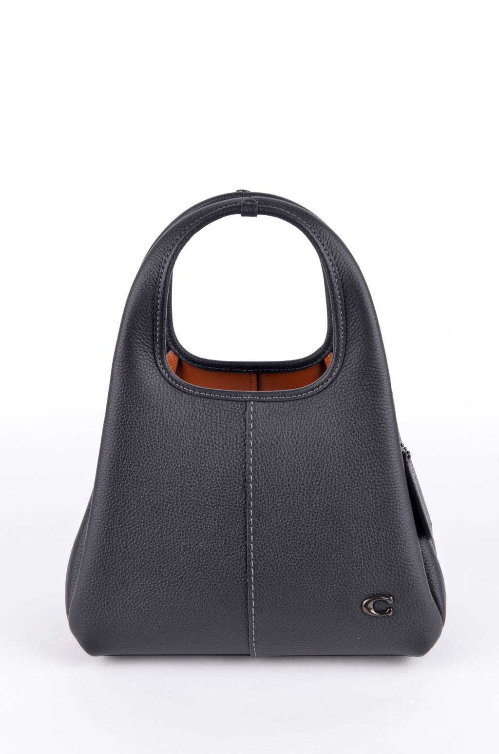 Bolsa Coach de LANA Negra con Asa Troquelada
