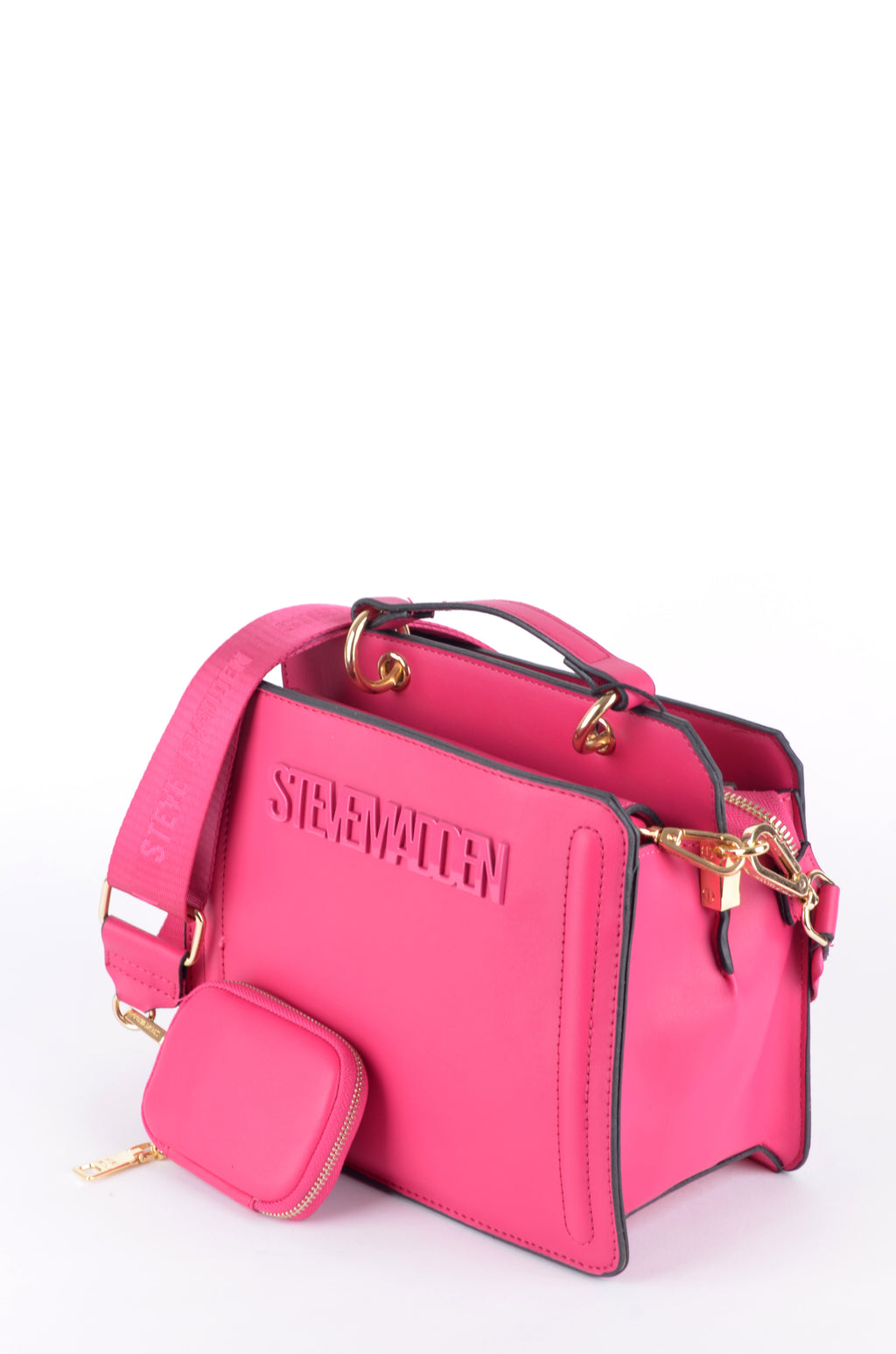 Crossbody Steve Madden Rosa Fucsia con Pouch