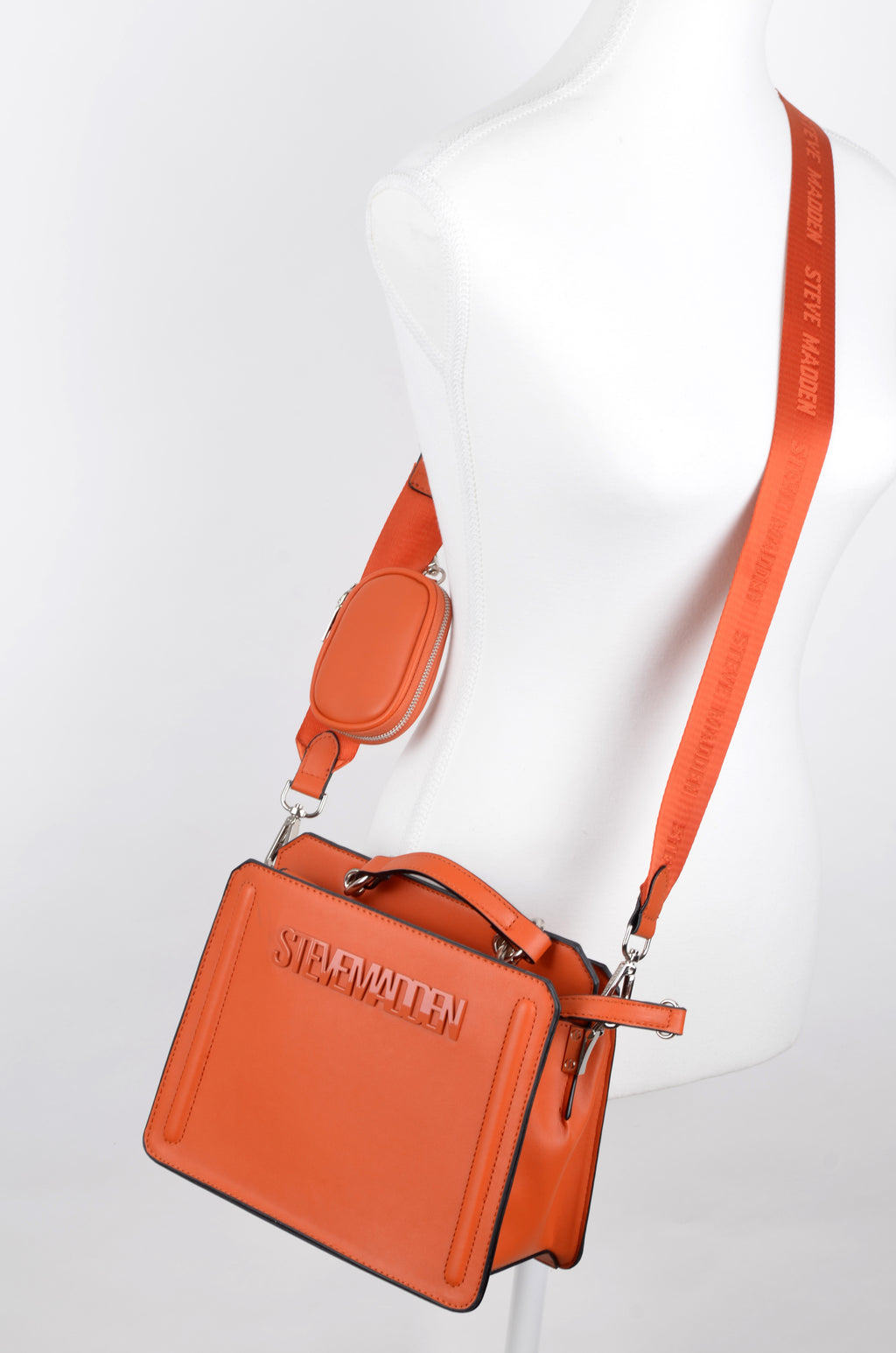 Crossbody Steve Madden Naranja con Pouch