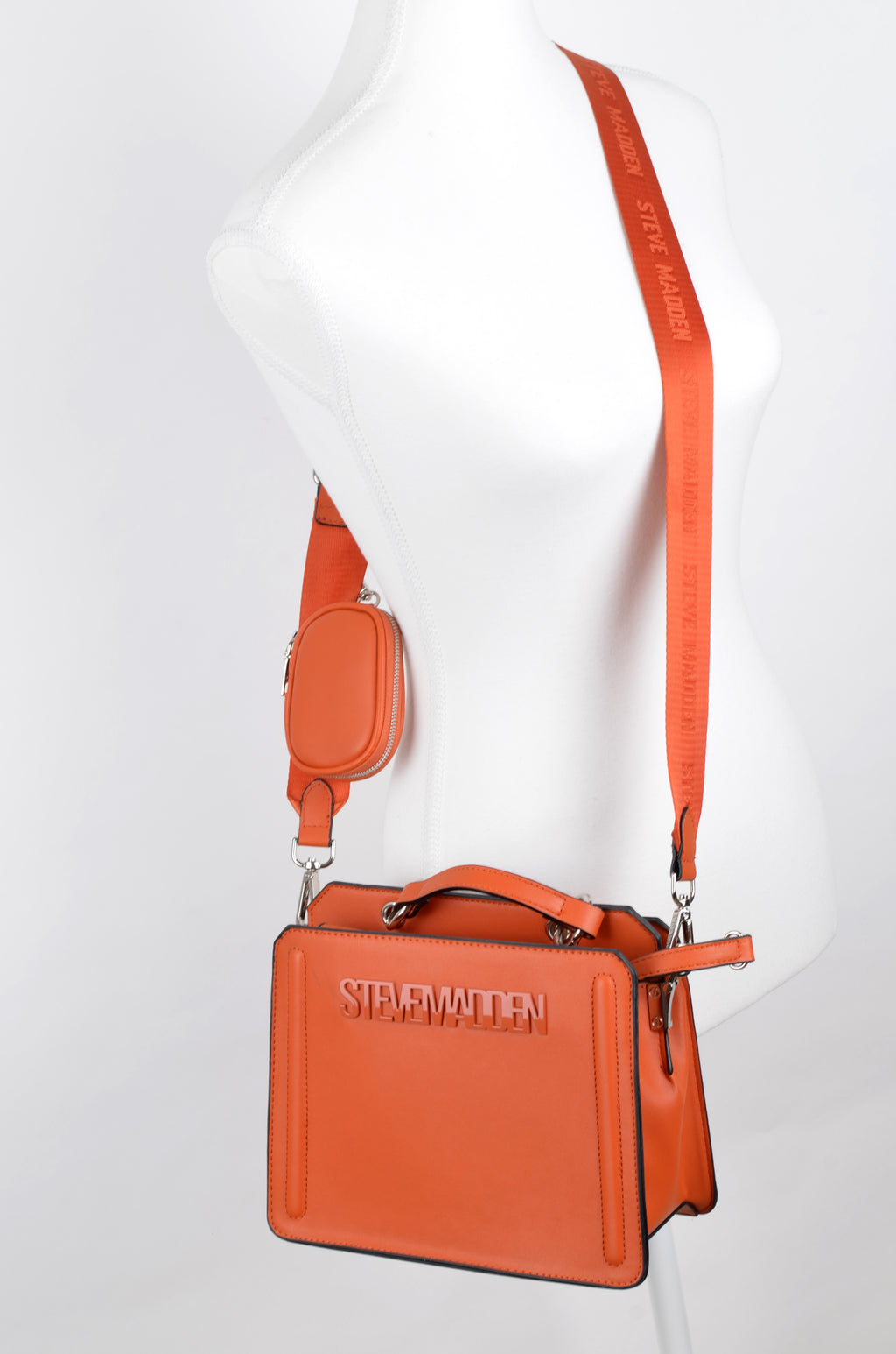 Crossbody Steve Madden Naranja con Pouch