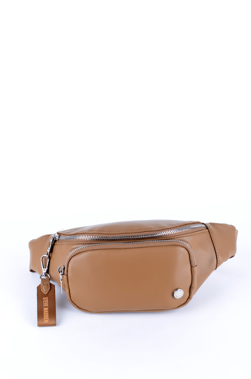 Cangurera Steve Madden Camel de Doble Compartimento