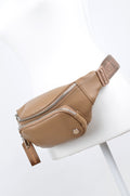 Cangurera Steve Madden Camel de Doble Compartimento