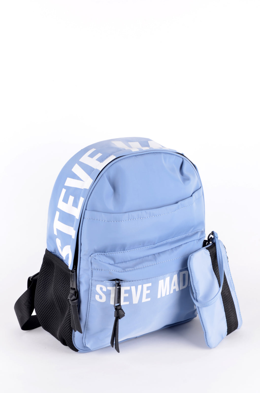 Mochila Steve Madden Azul Claro con Bolsillos Frontales