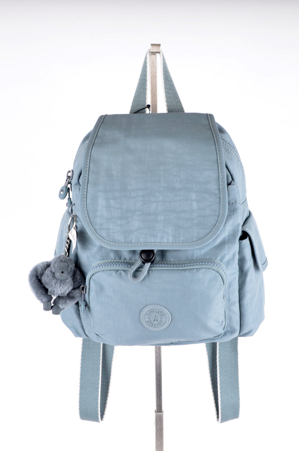 Mochila Kipling Azul Claro con Bolsillos Frontales