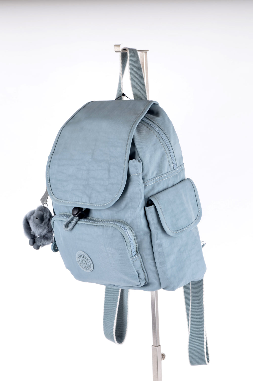 Mochila Kipling Azul Claro con Bolsillos Frontales
