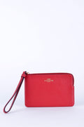 Muñequera Coach Roja de Piel