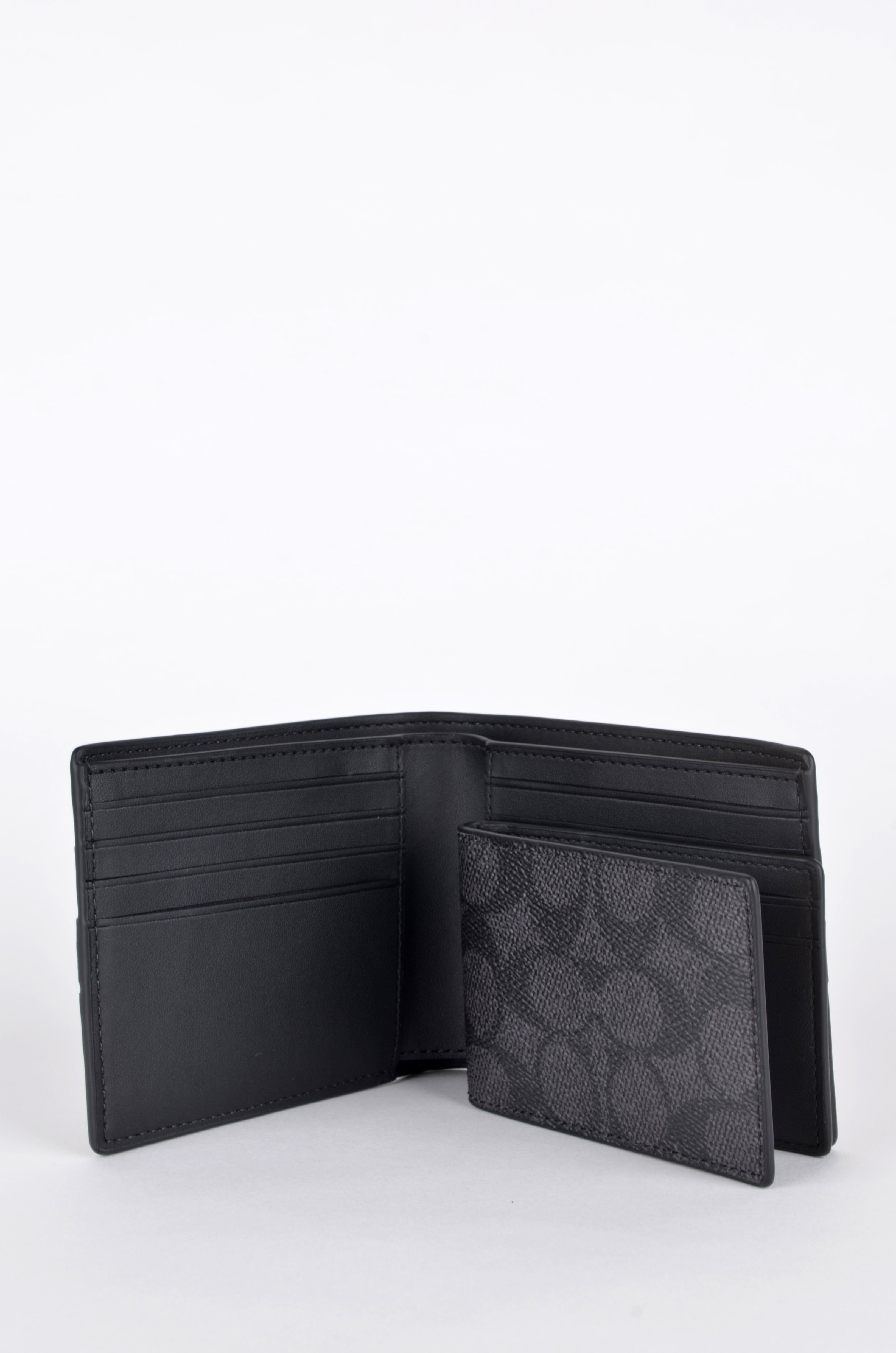 Cartera Coach Signature Negra con Franjas Azules