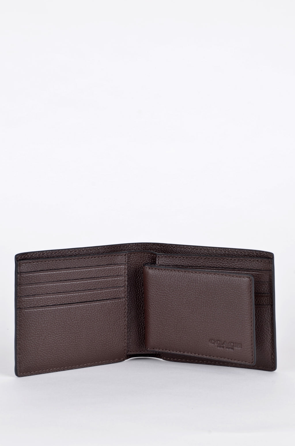 Cartera Coach Café de Piel