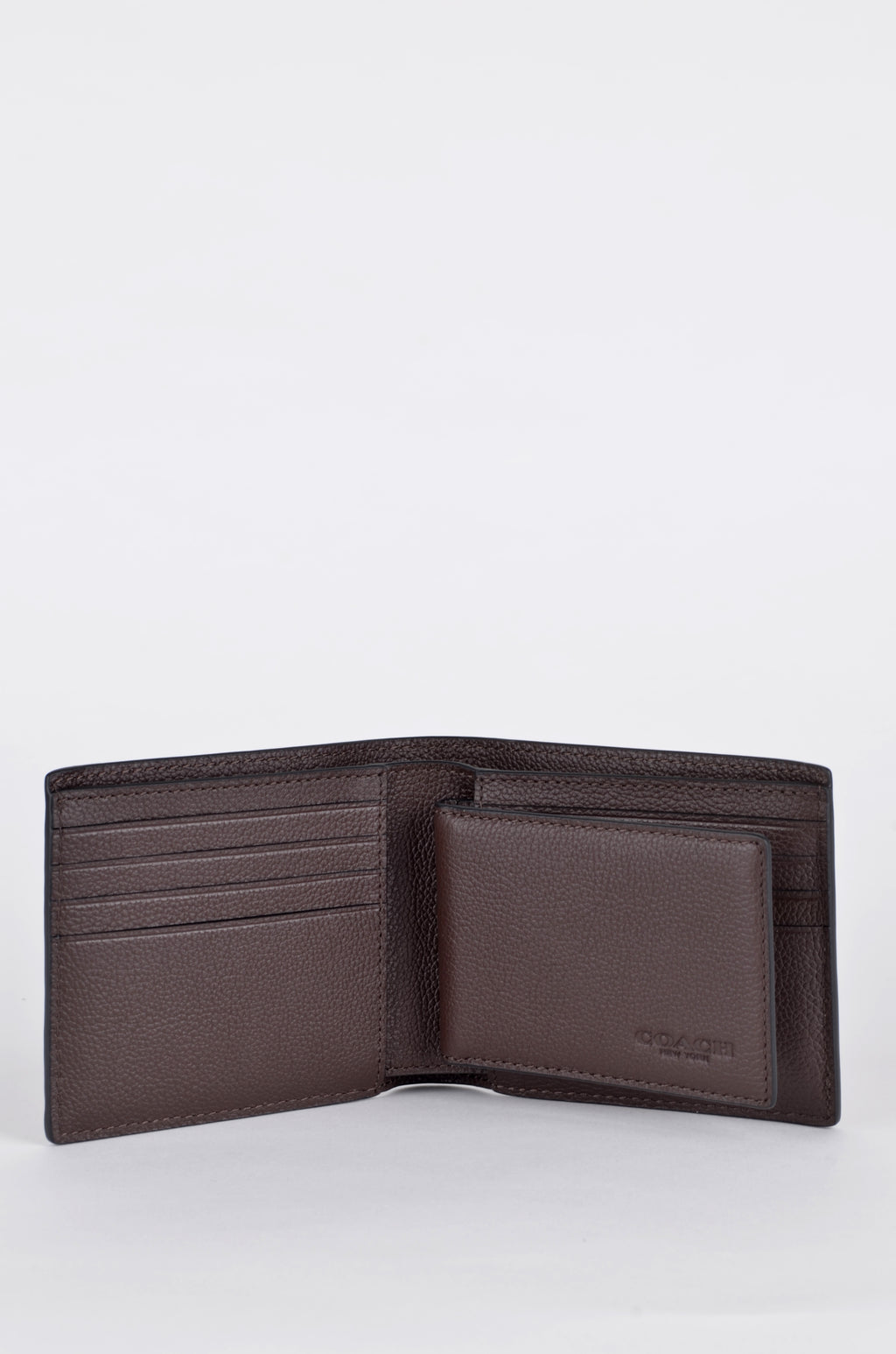 Cartera Coach Café de Piel