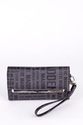 Cartera Guess Larga Negra con Ventana de Identificación
