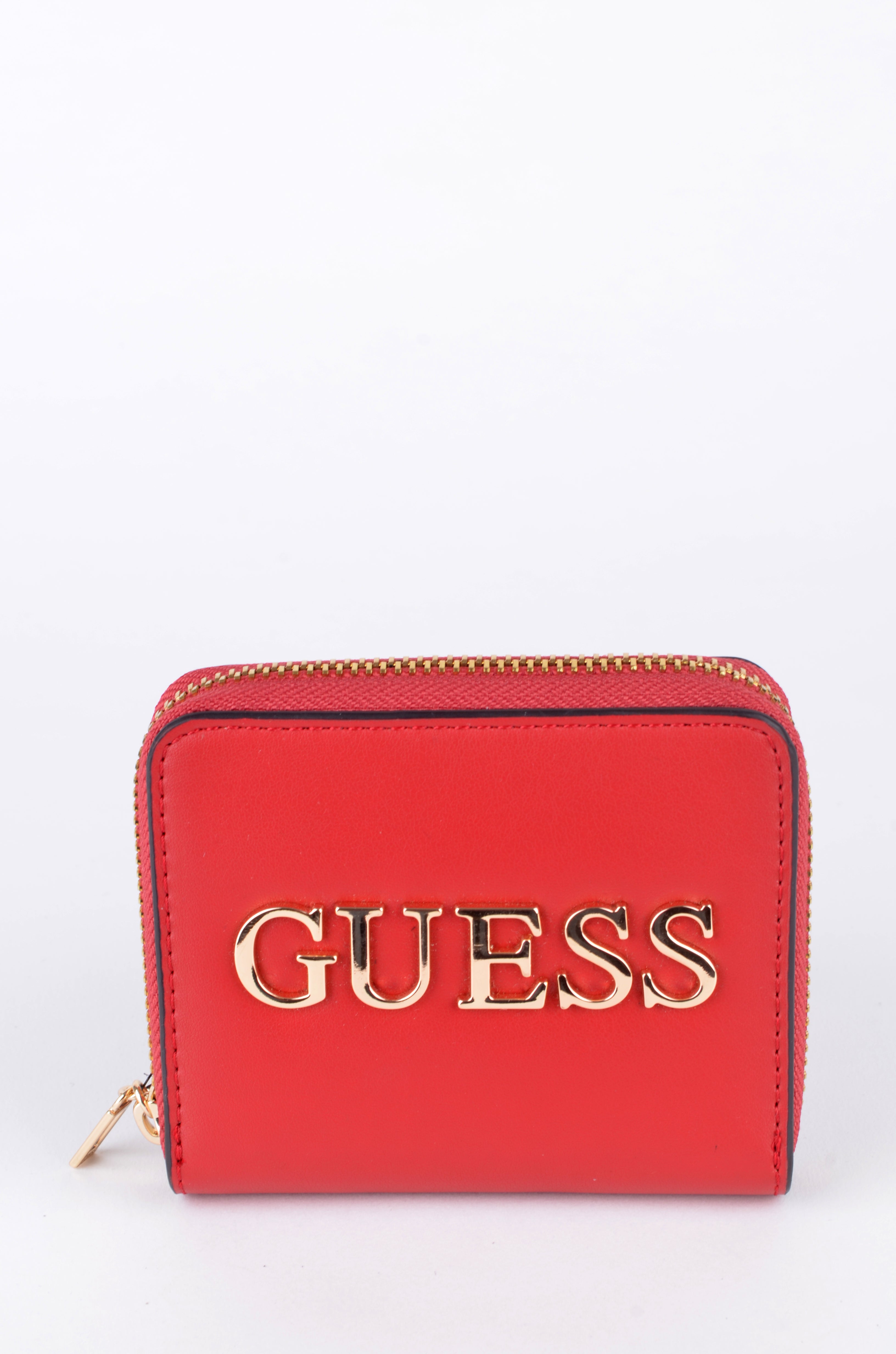 Cartera Guess Compacta Roja con Cierre Perimetral