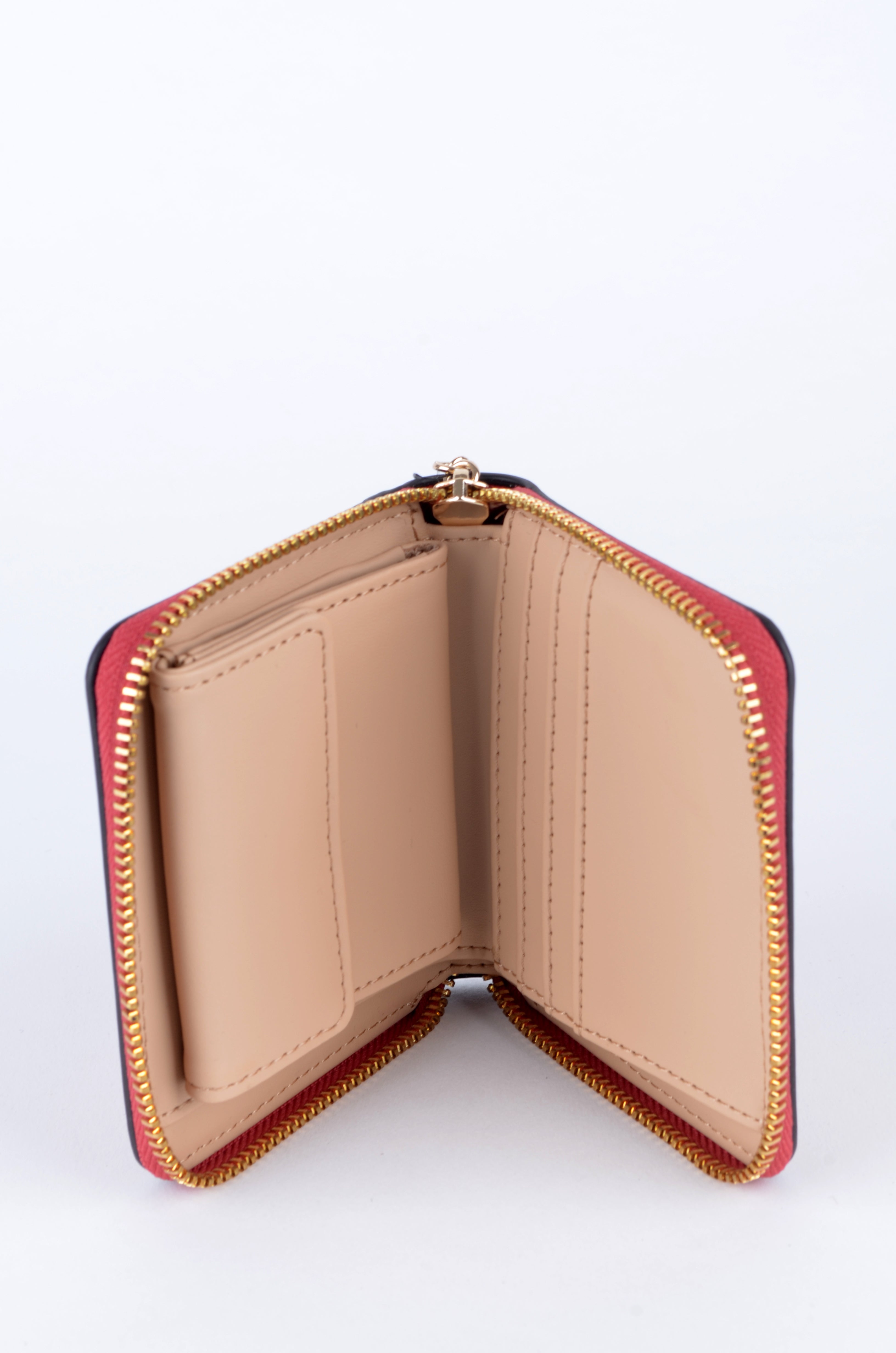 Cartera Guess Compacta Roja con Cierre Perimetral