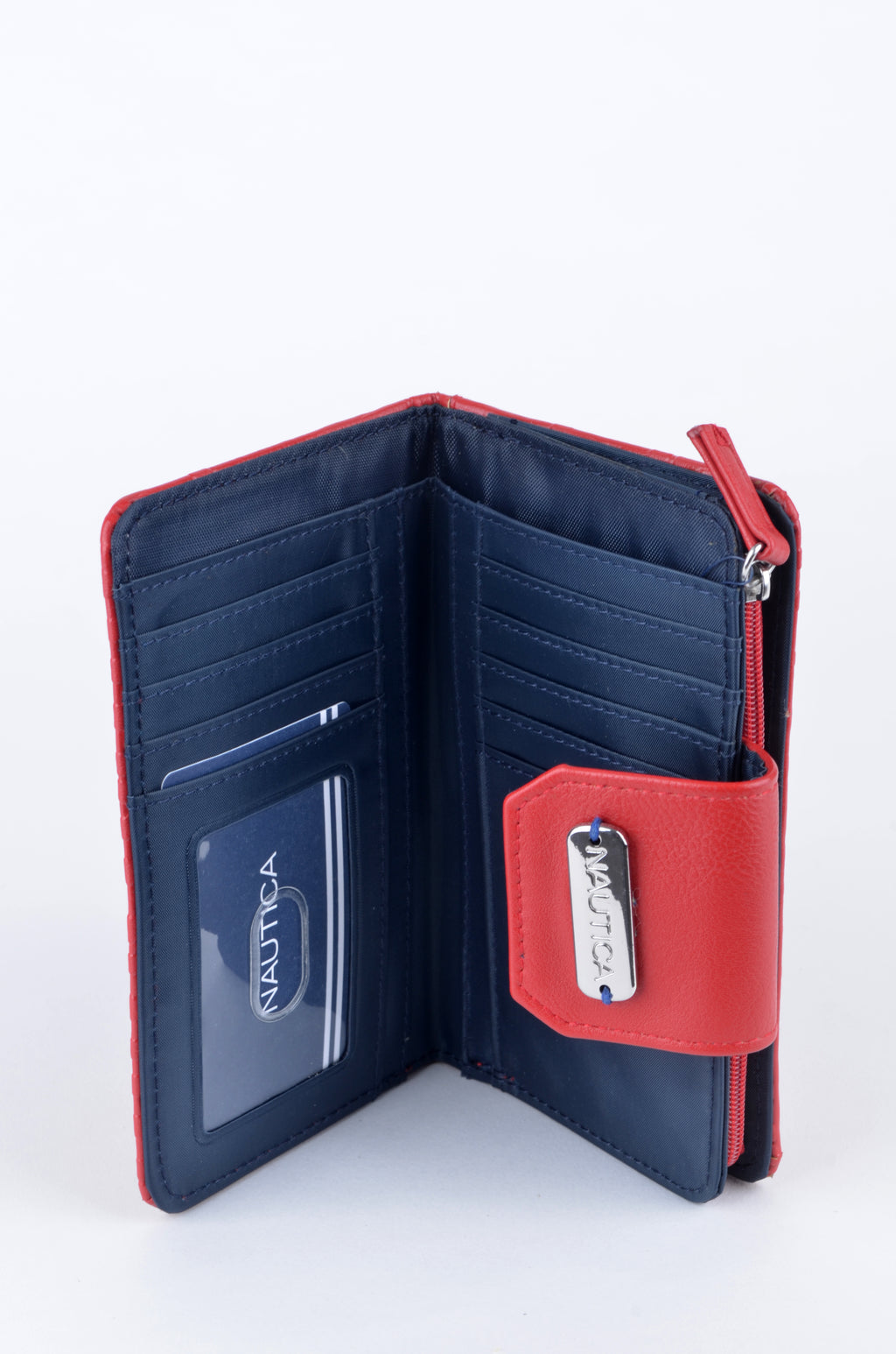 Cartera Nautica Compacta Roja y Azul