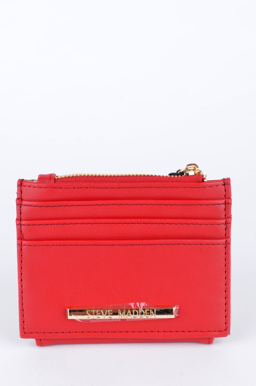 Tarjetero Steve Madden Rojo con Broche y Cierre