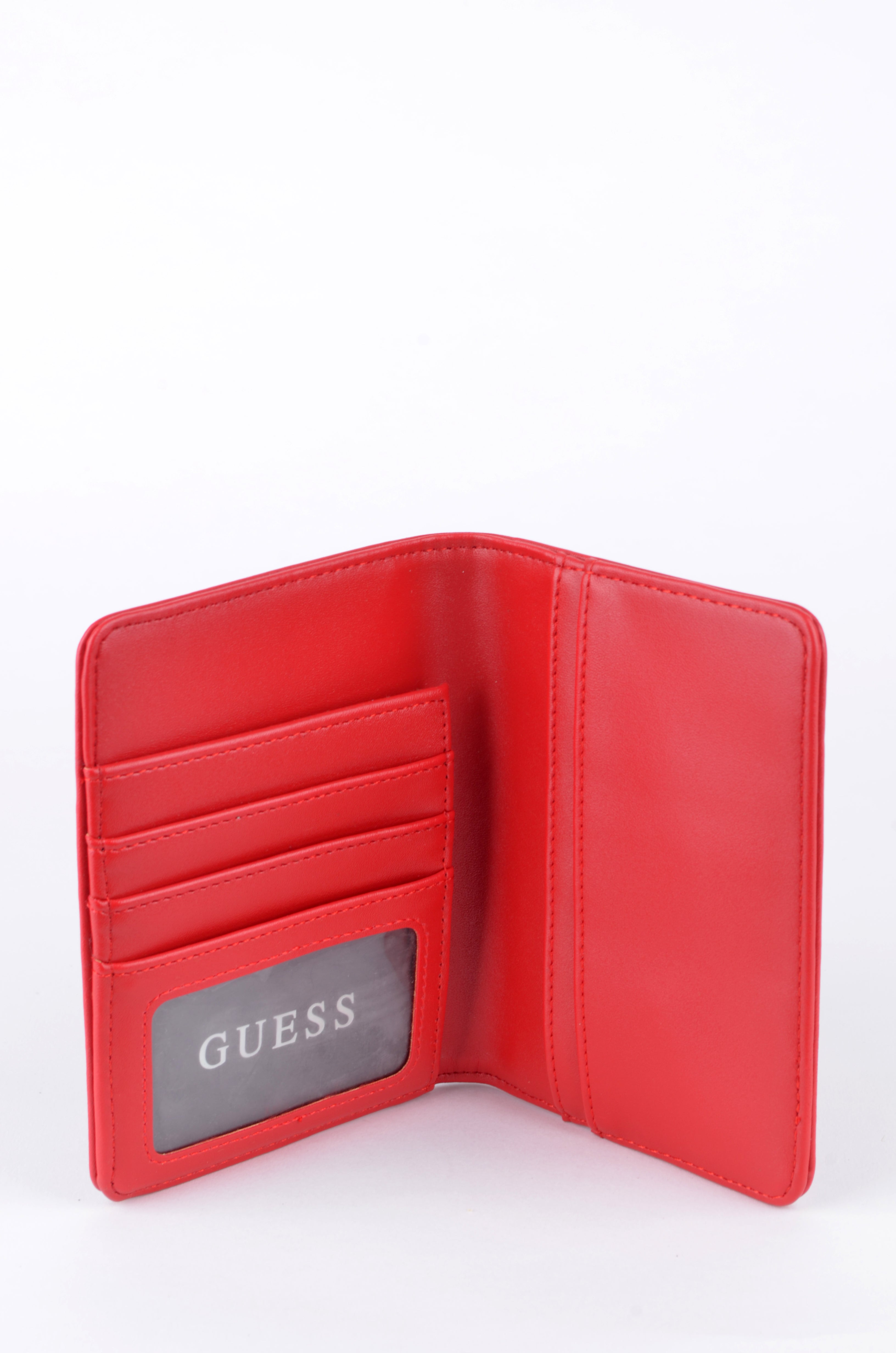 Portapasaporte Guess Rojo de Piel