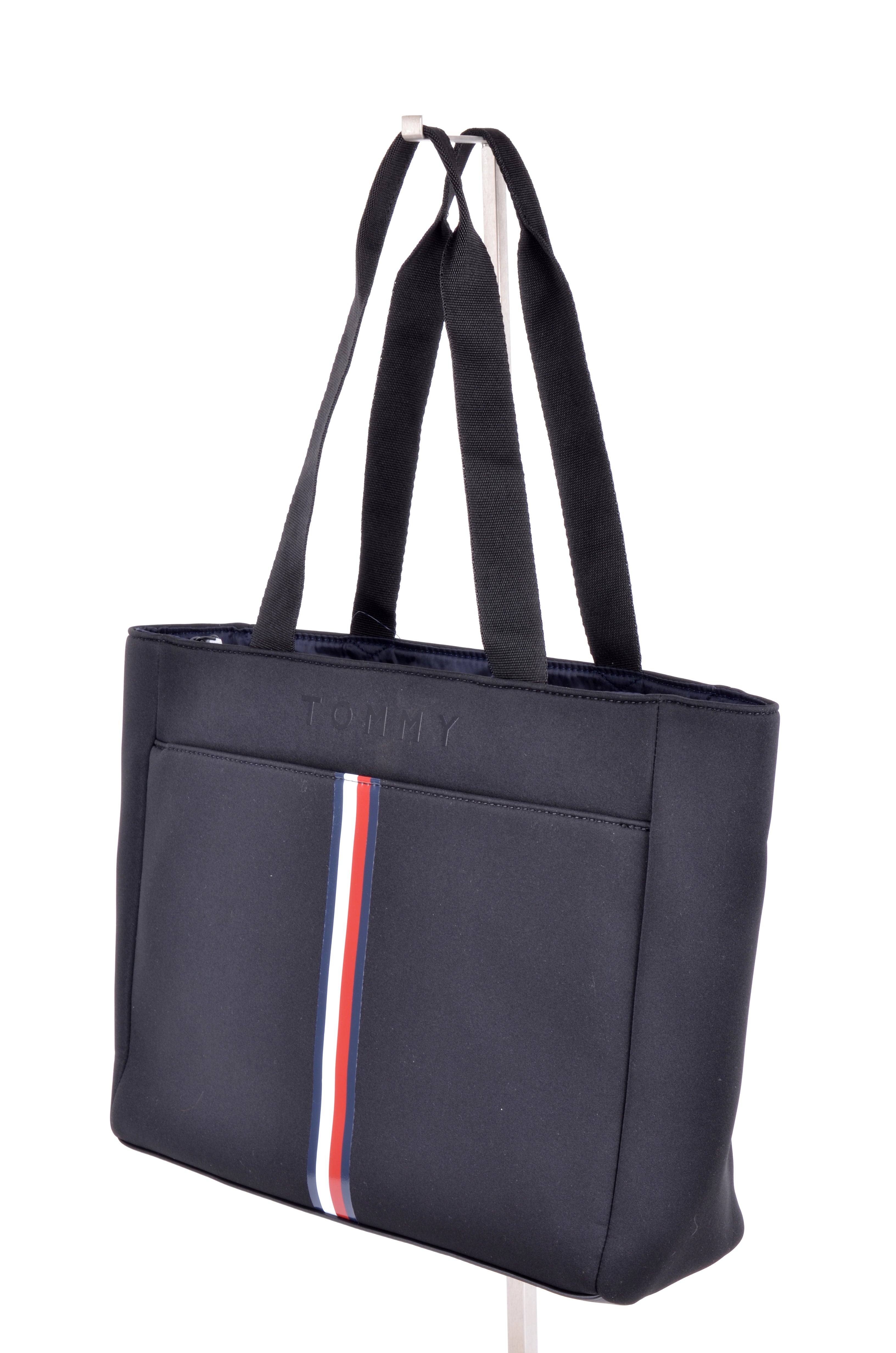 Tote Tommy Hilfiger Negra de Nylon Tricolor
