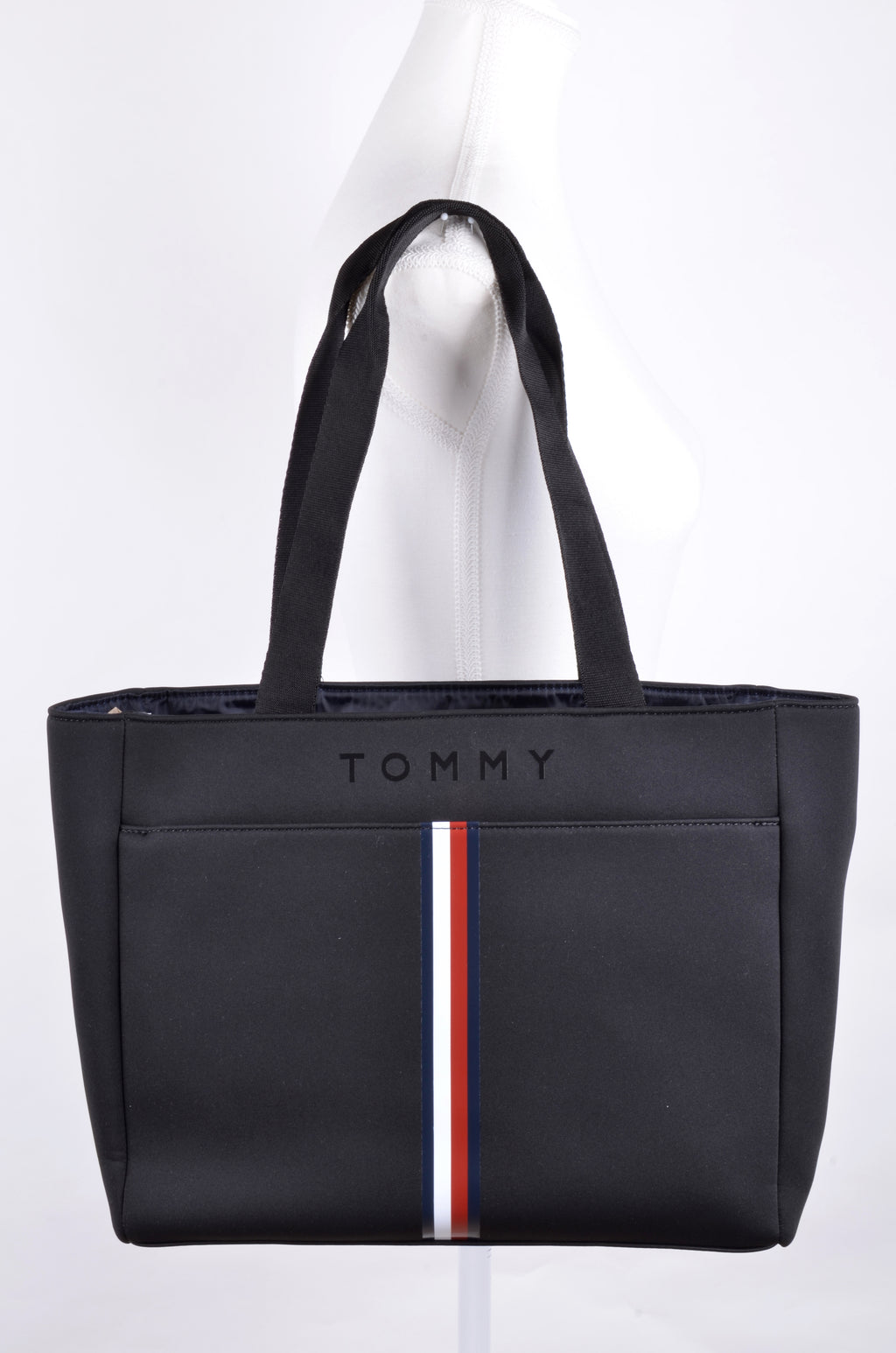 Tote Tommy Hilfiger Negra de Nylon Tricolor