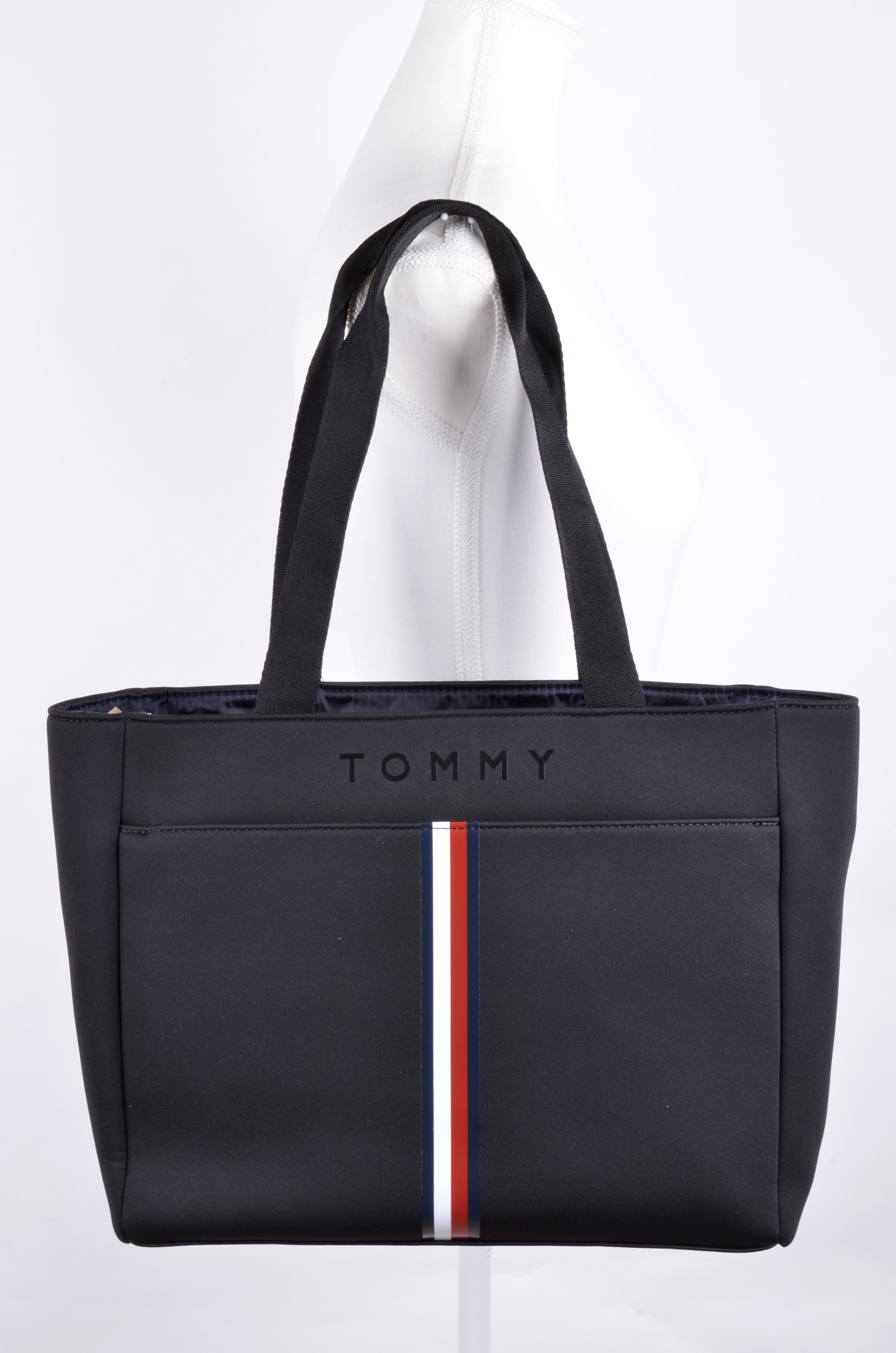 Tote Tommy Hilfiger Negra de Nylon Tricolor