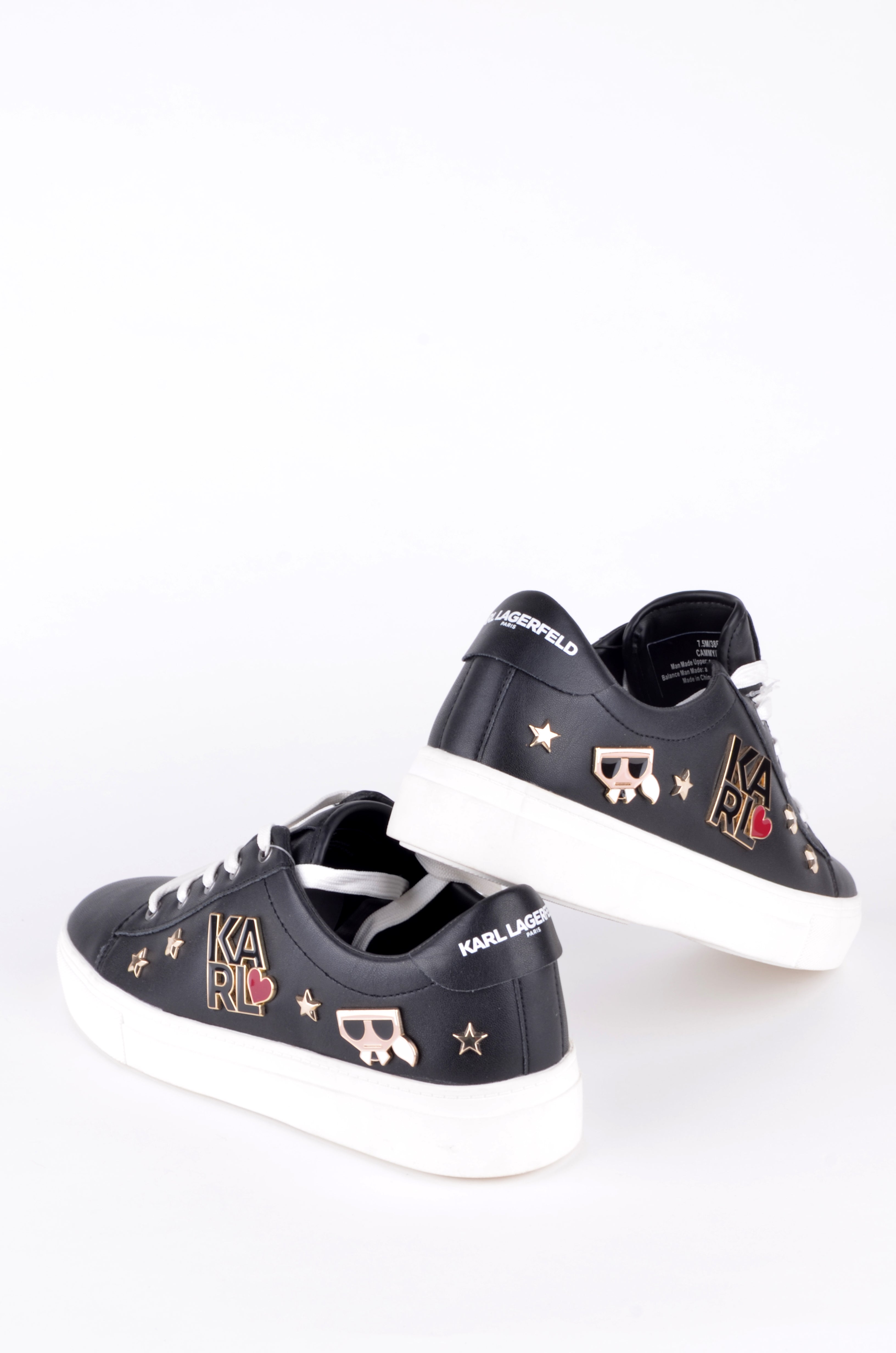 Tenis Karl Lagerfeld Negros con Parches Ikonik